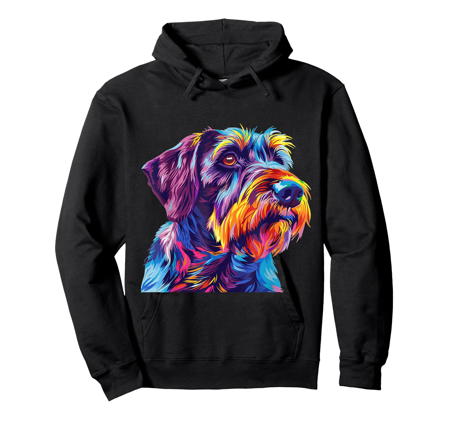 German Wirehaired Pointer Pop Art Dog Breed Graphic T-Shirt
