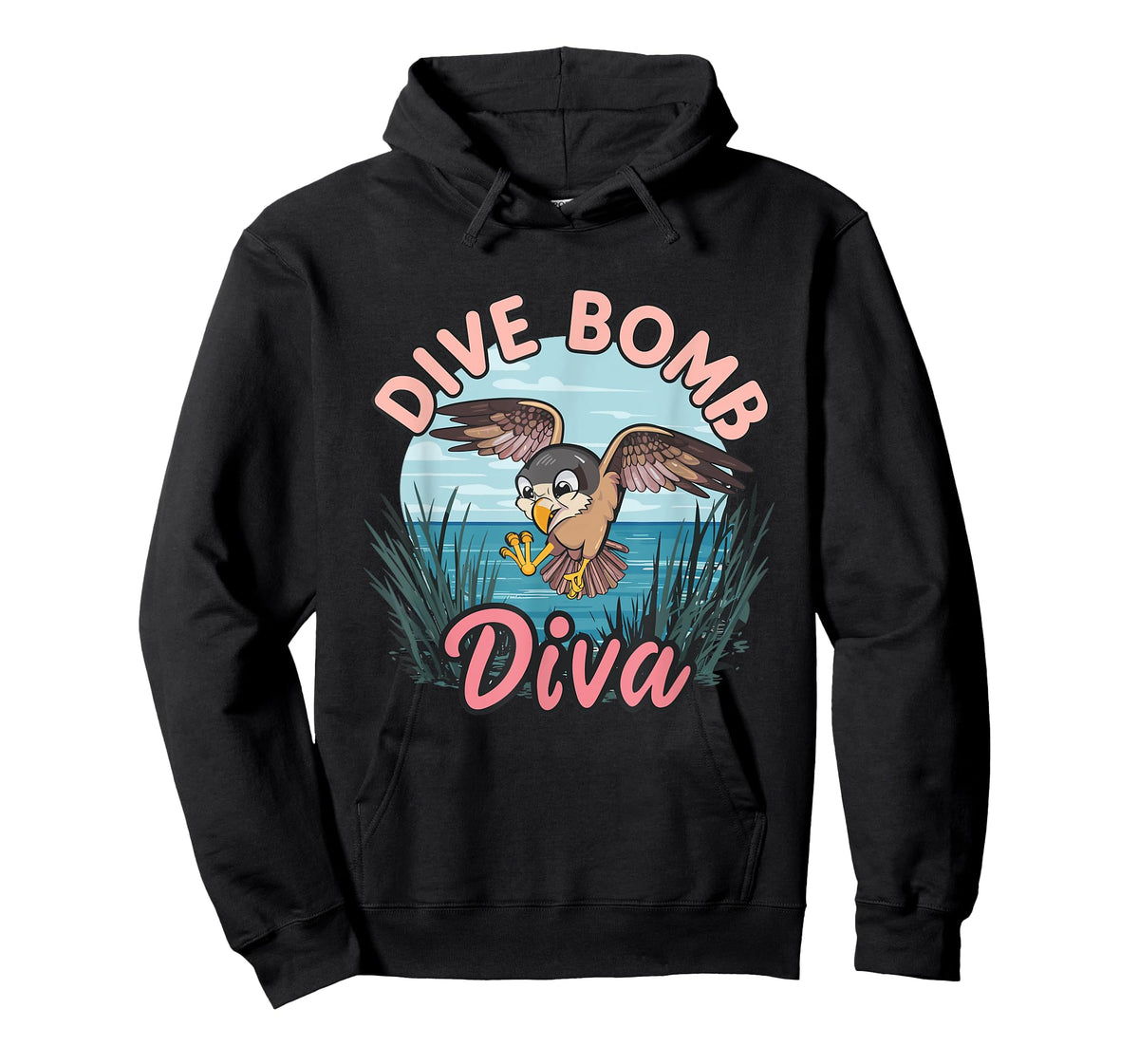 Falcon Dive Bomb Diva Hilarious Bird Pun T-Shirt