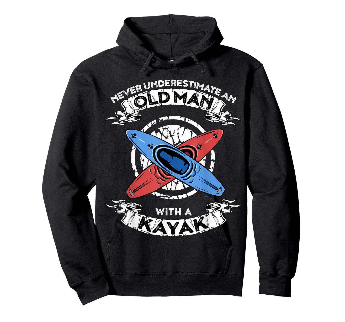 Never underestimate an old man with a kayak T-Shirt