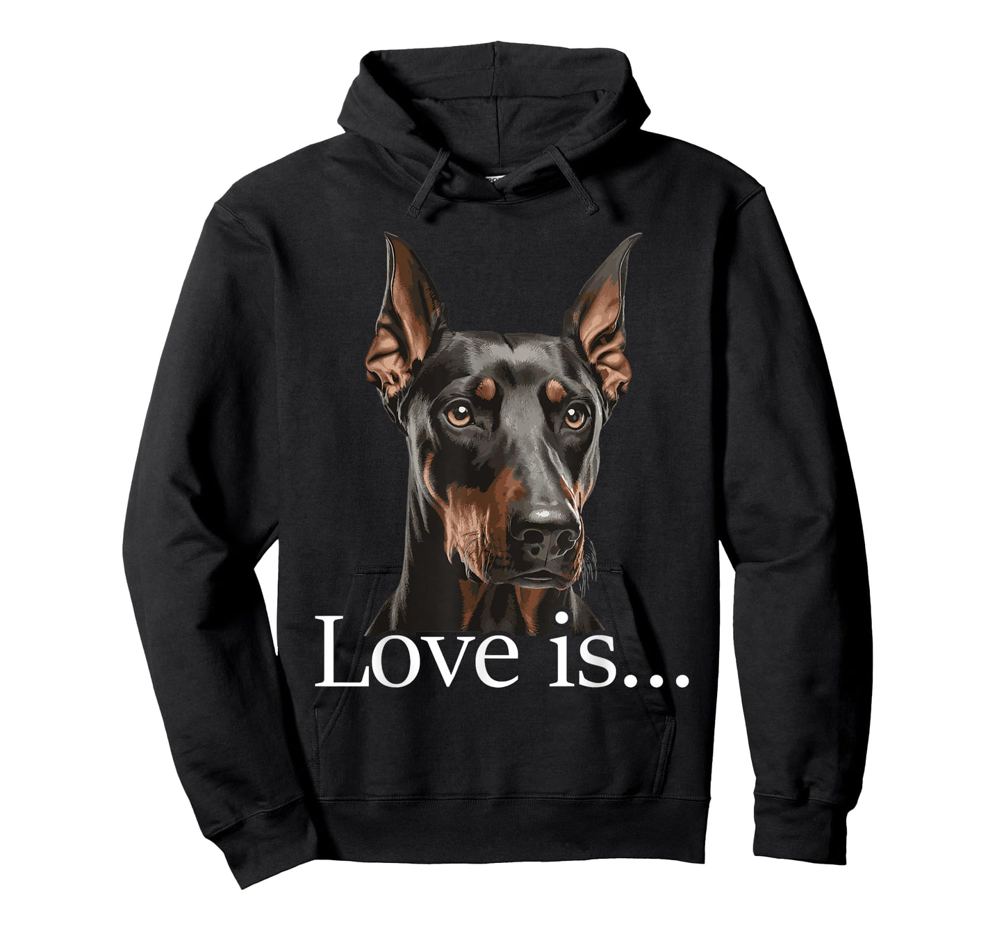 Love is - Doberman Pinscher Dog Trainer Pet Owner Puppies T-Shirt