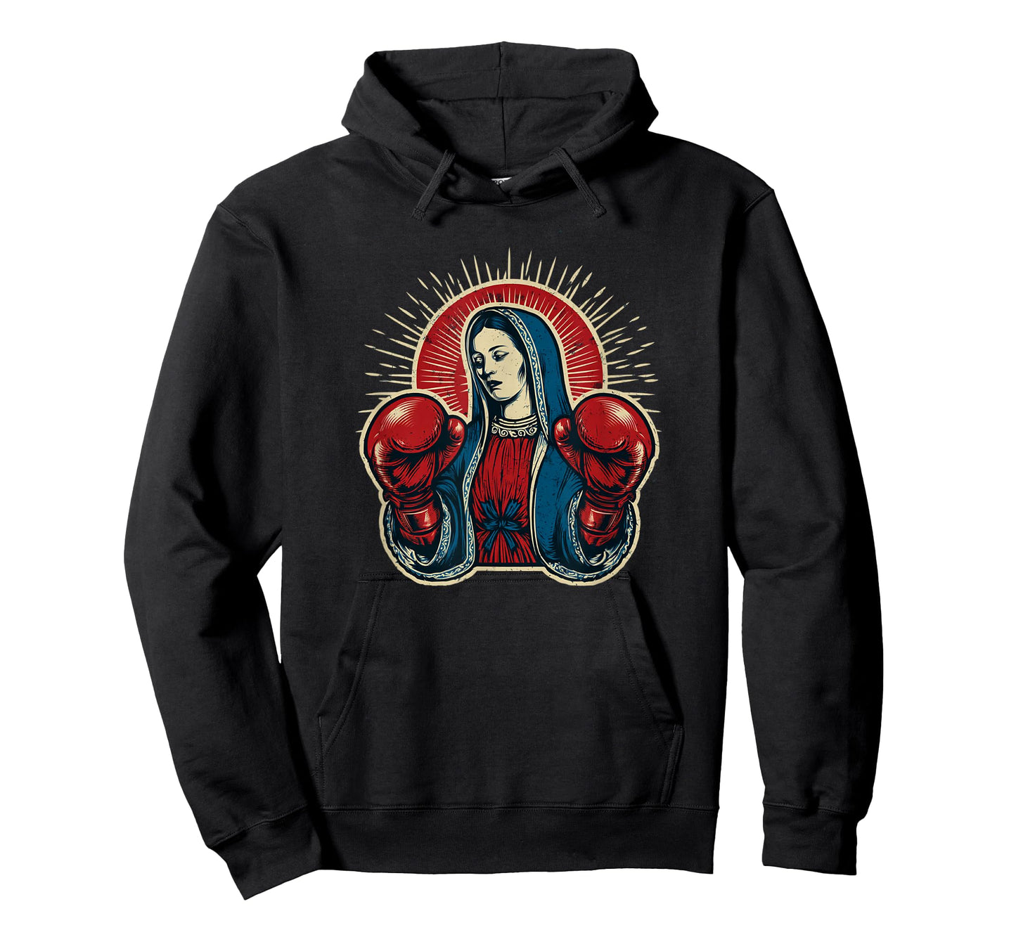 Funny Hail Mary with Boxing Gloves Costume T-Shirt
