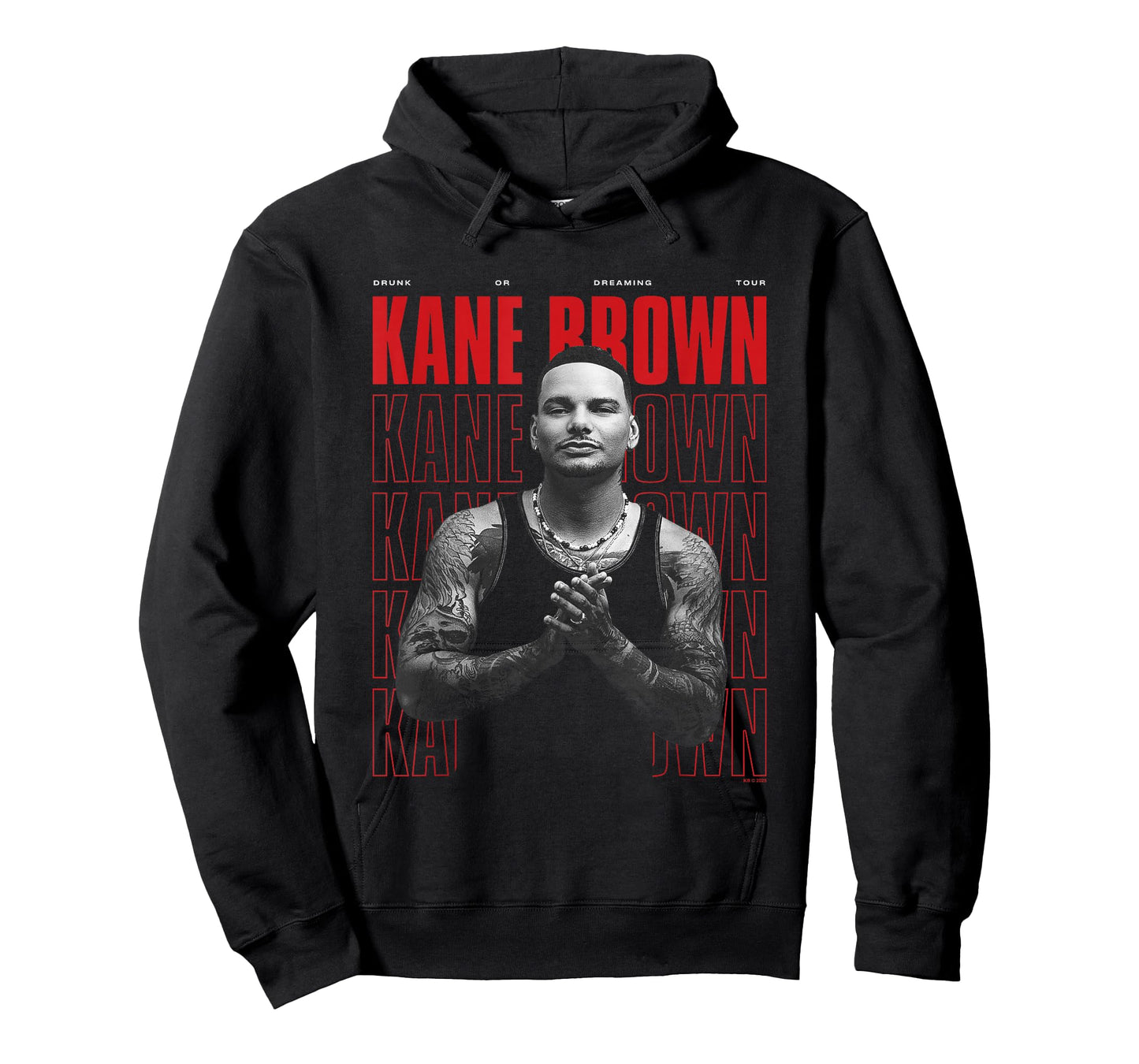 Kane Brown Drunk Or Dreaming Tour Stack Big Chest Poster T-Shirt