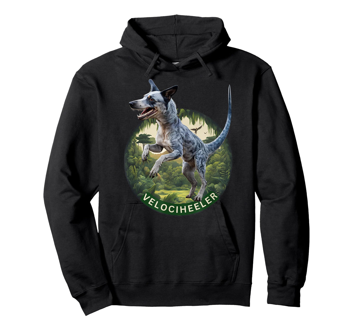 Australian cattle dog velociraptor blue heeler dog dinosaur Men Women Girls Kids T-Shirt