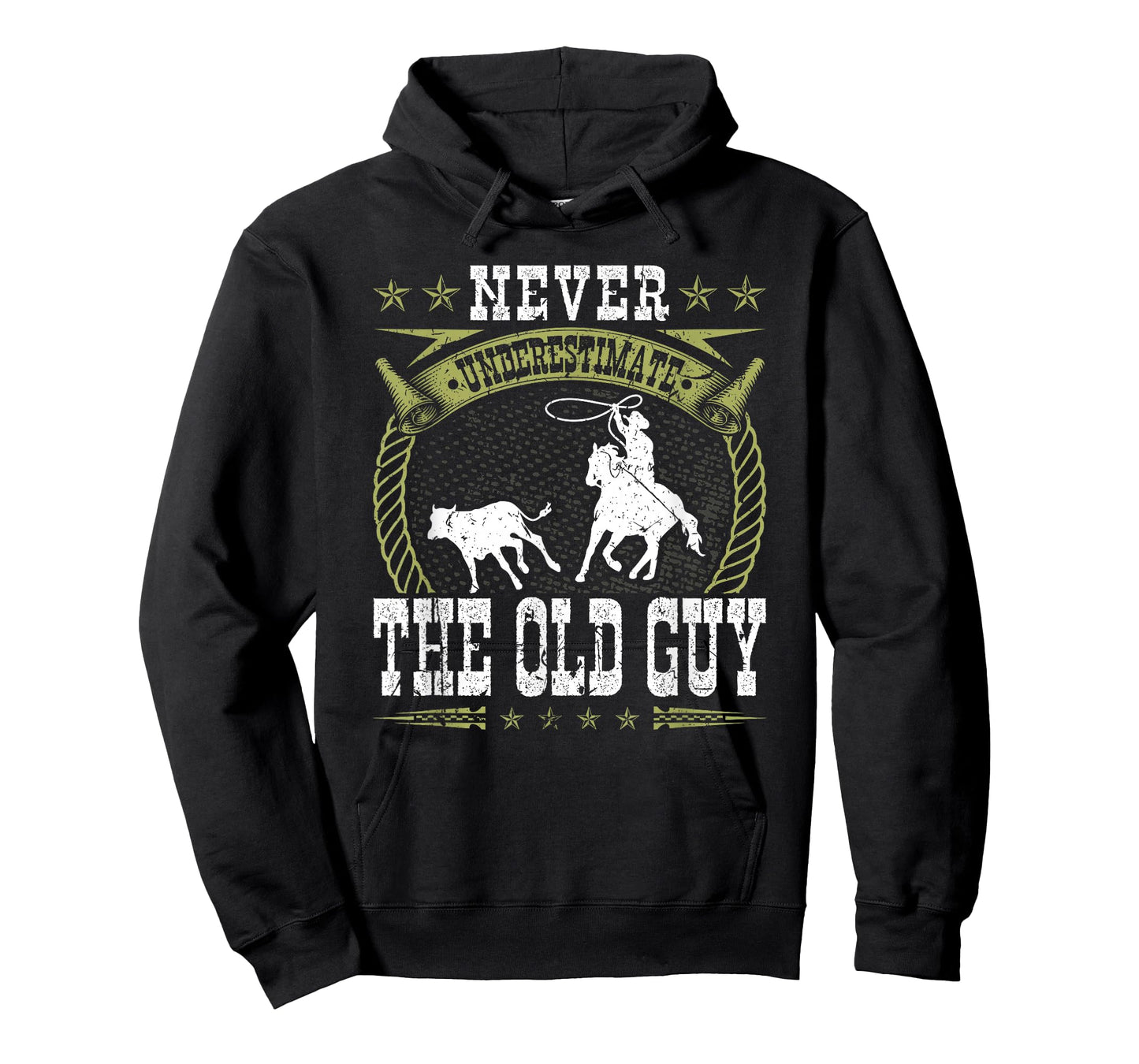 Breakaway Roping Old Guy Cowboy Rodeo Men Calf Roping T-Shirt