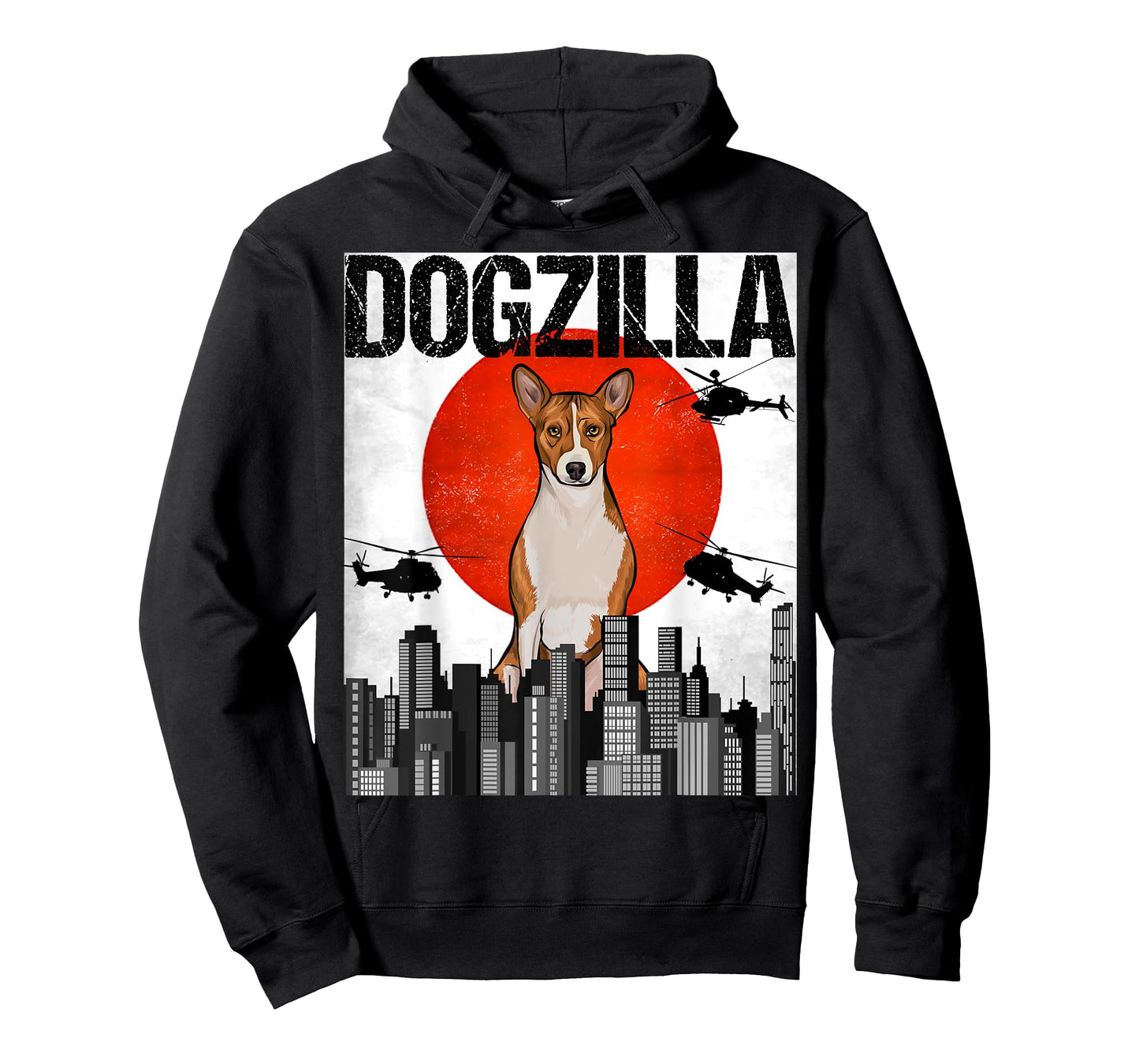Funny Vintage Japanese Dogzilla Basenji T-Shirt