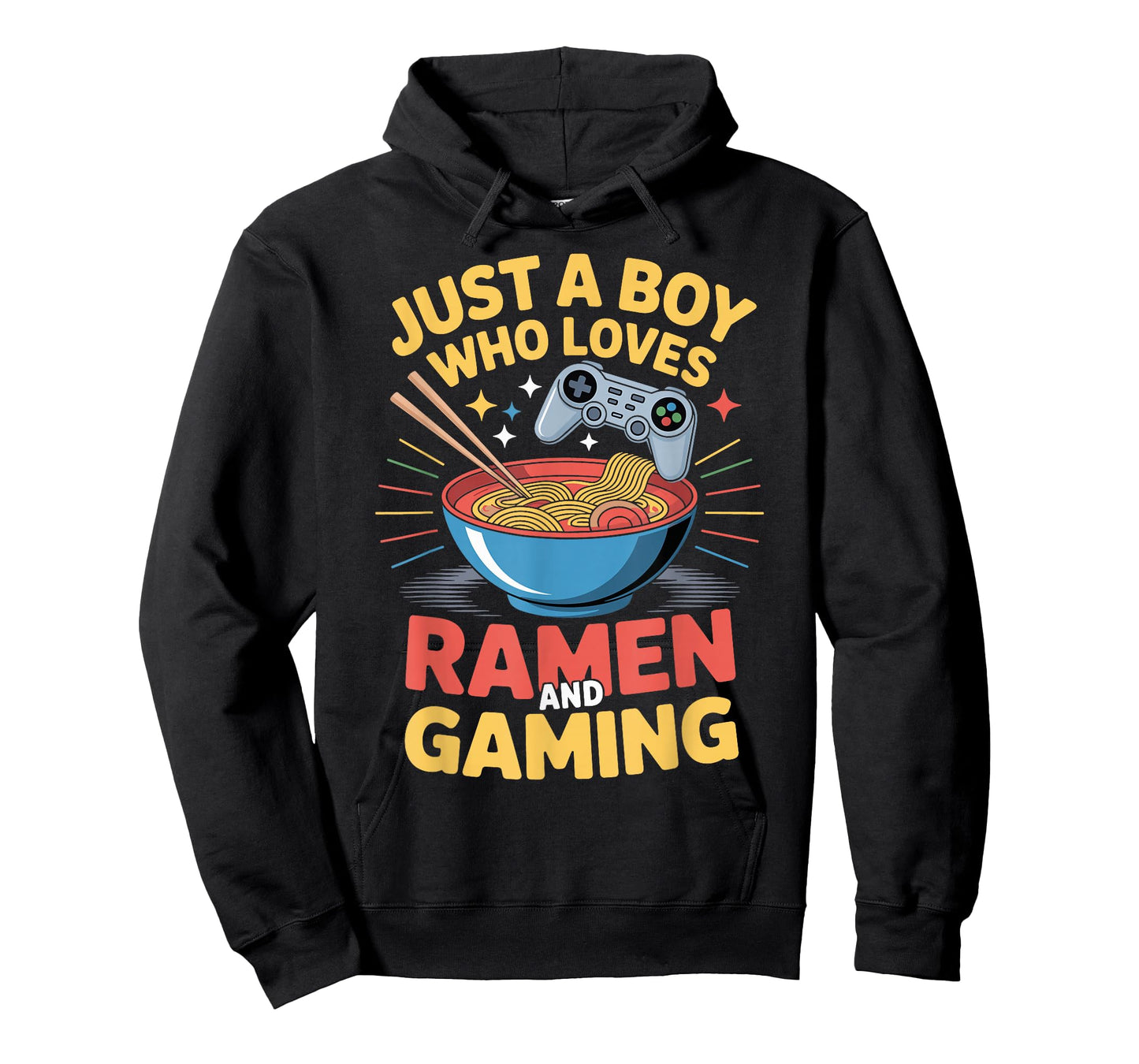 Just A Boy Who Loves Ramen and Gaming T-Shirt