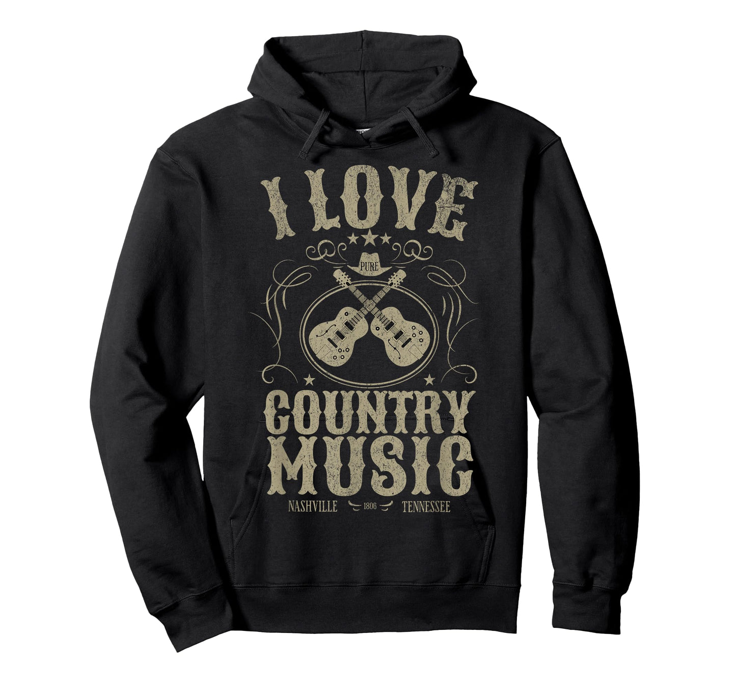 I Love Country Music Concert Nashville Tennessee Vintage T-Shirt