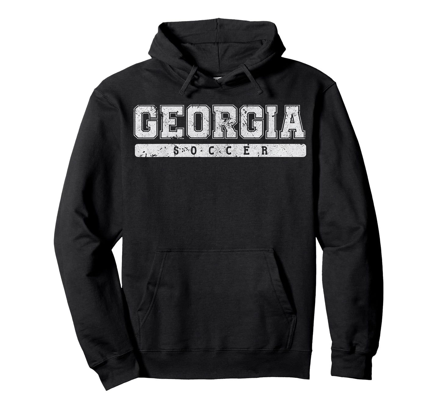 Georgia Soccer White Vintage Text T-Shirt