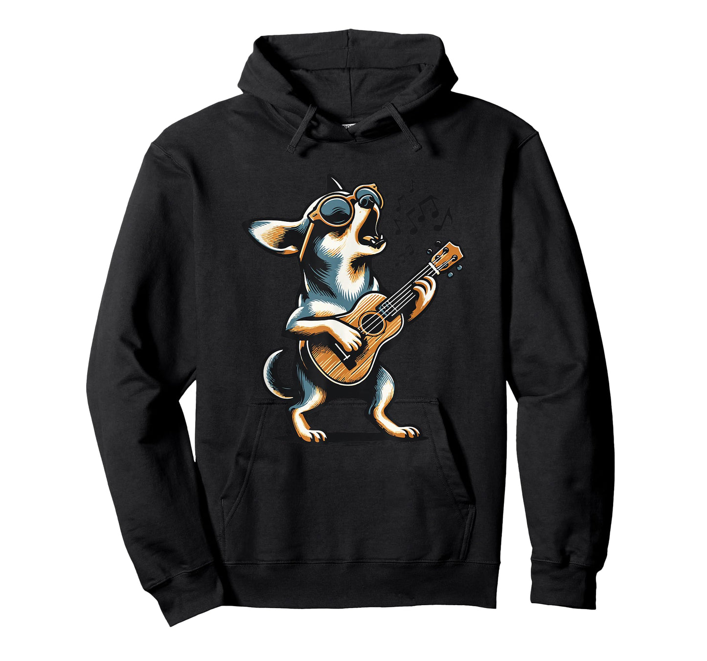 Dog Playing Guitar Singing Chihuahua Funny Dog Mariachi T-Shirt