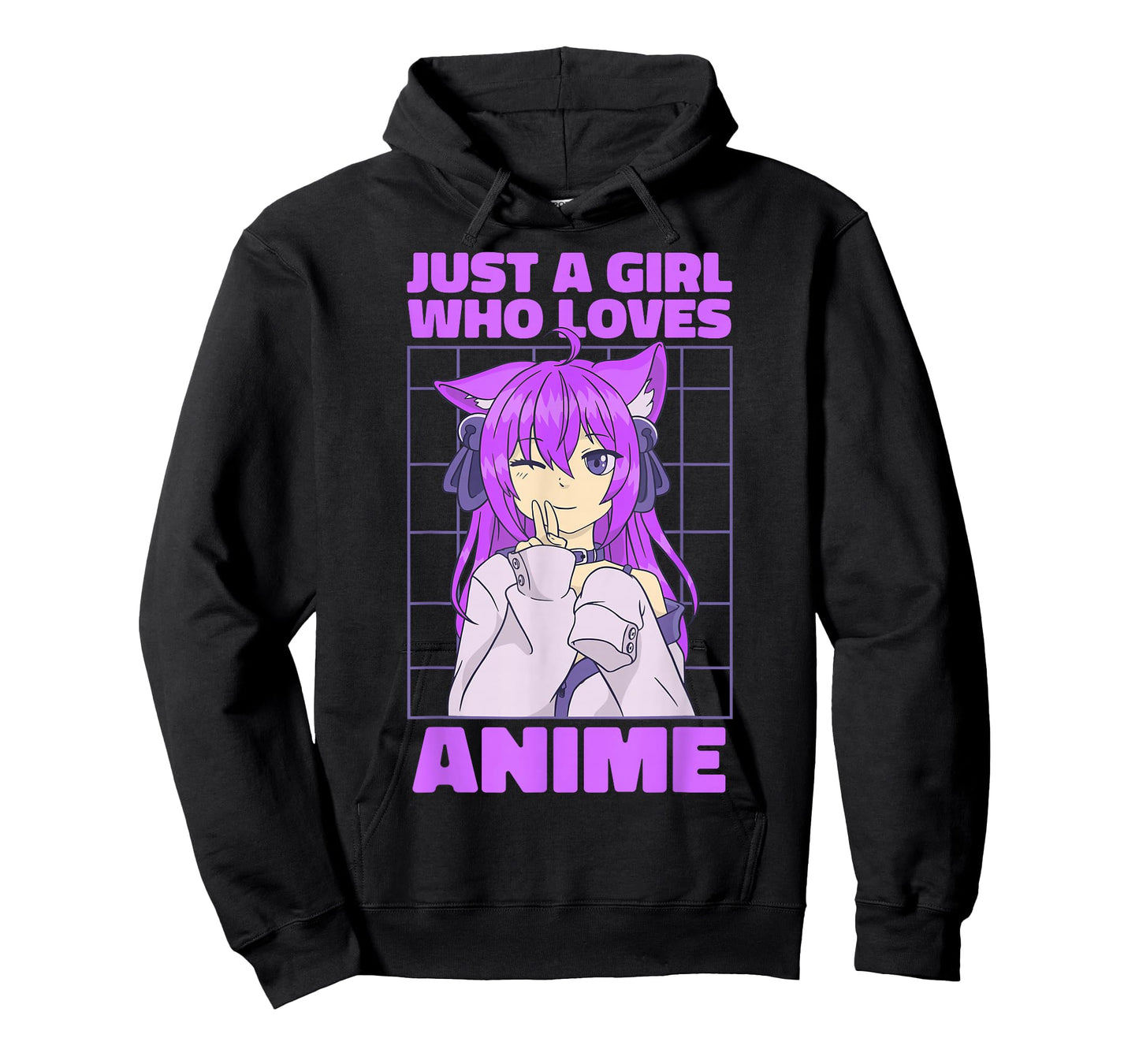 Just A Girl Who Loves Anime. Anime Girl. Anime Merch. Otaku T-Shirt