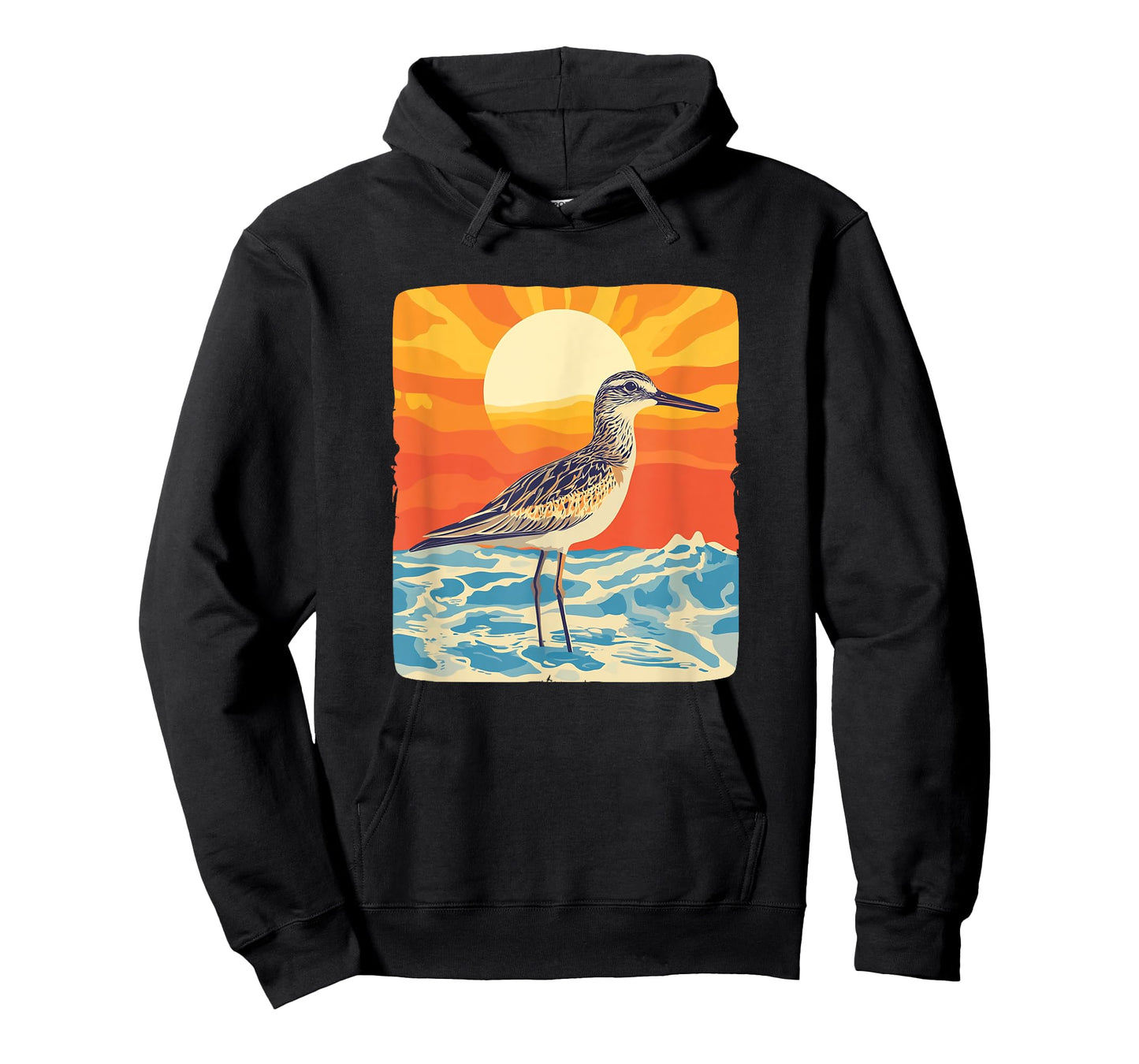Sandpiper Bird Enjoying the Sandy Shores for Man and Woman T-Shirt