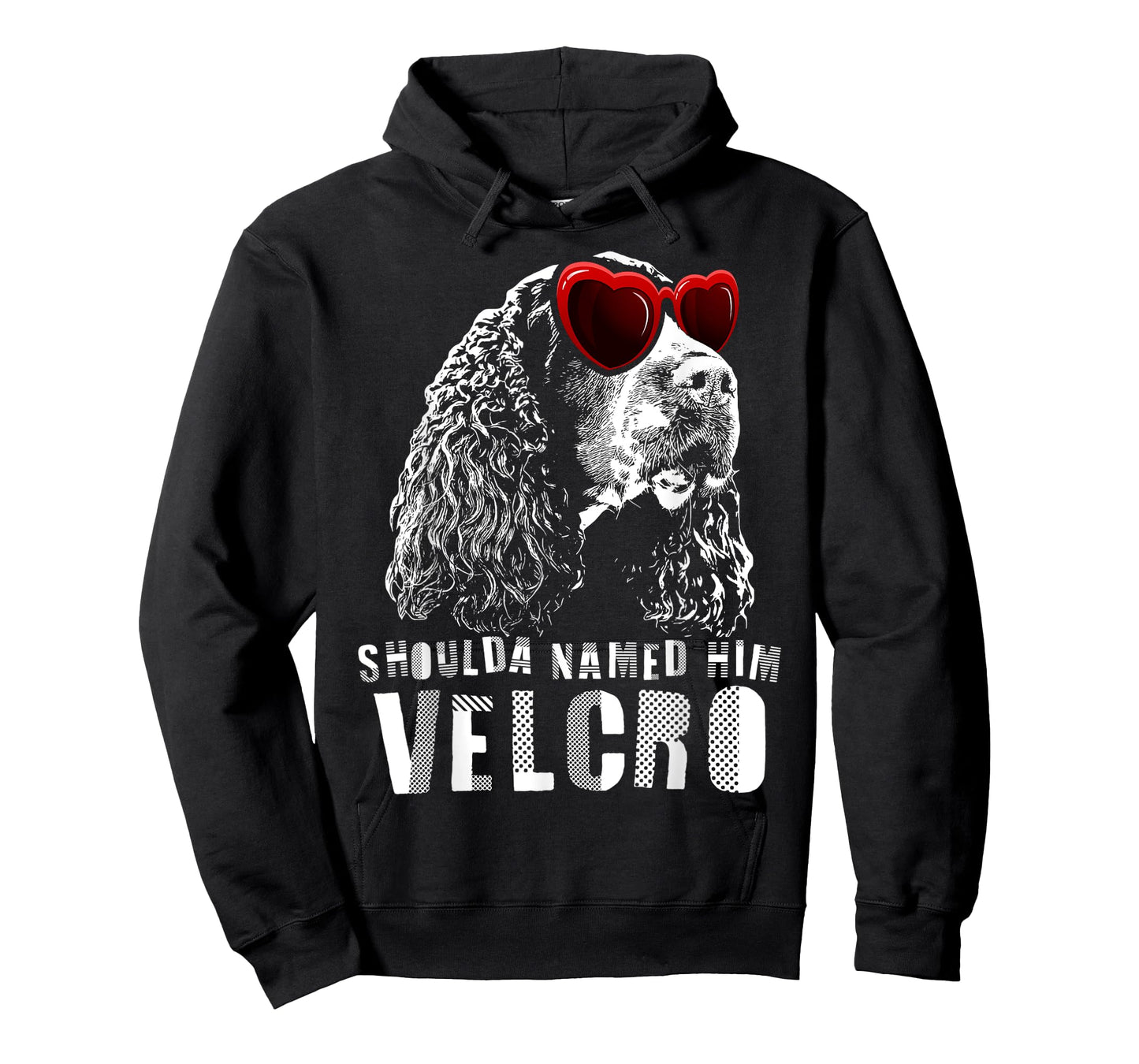 Funny Velcro English Springer Spaniel T-Shirt Dog Gift Men Women T-Shirt