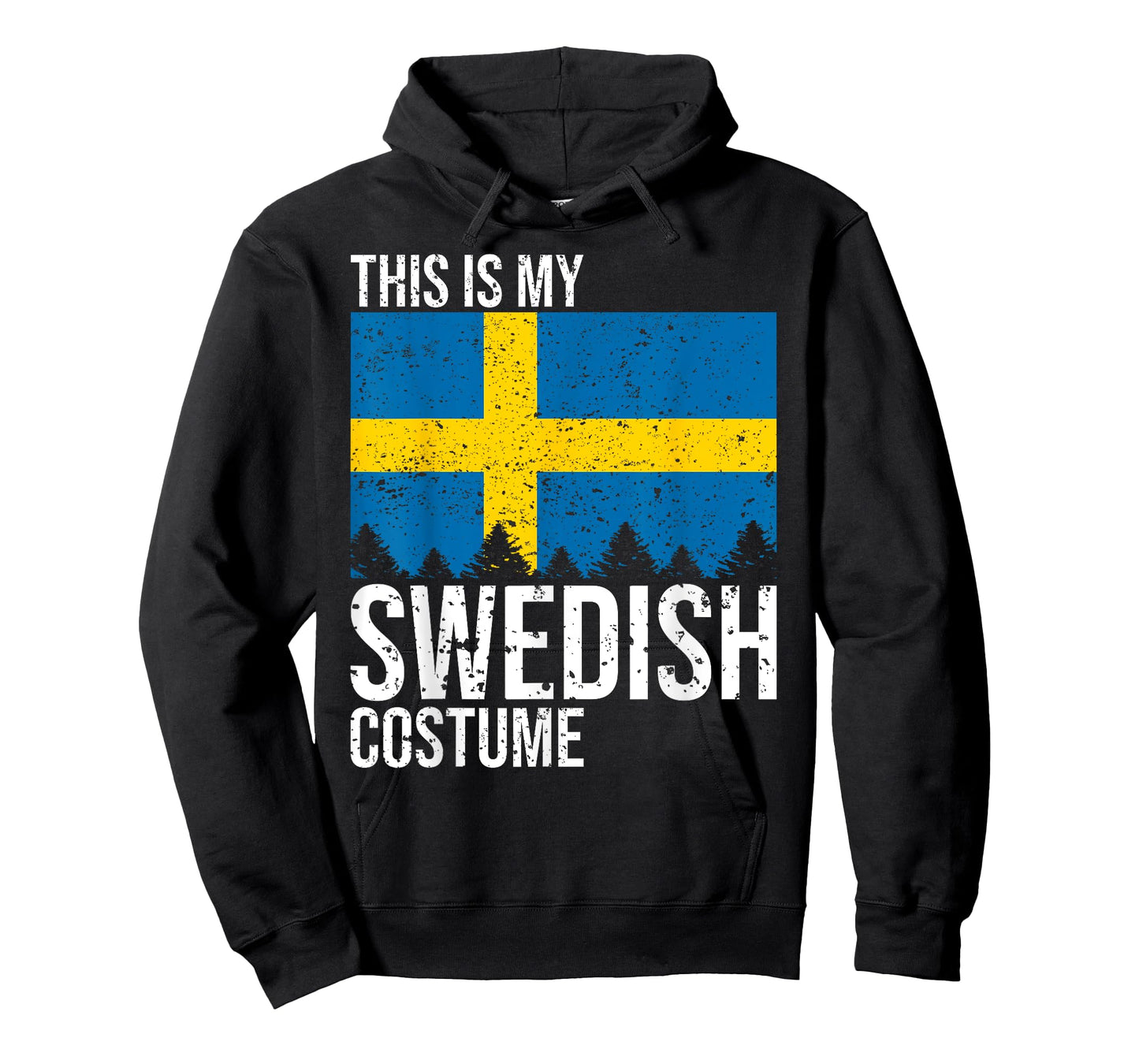 Vintage This is my Swedish Flag Costume For Halloween T-Shirt