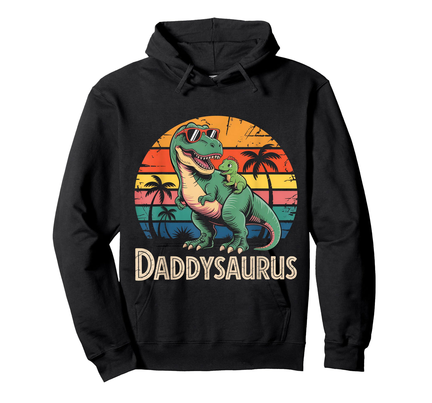 Daddysaurus Retro Dinosaur Dad Dinosaur Daddy Saurus T-Shirt