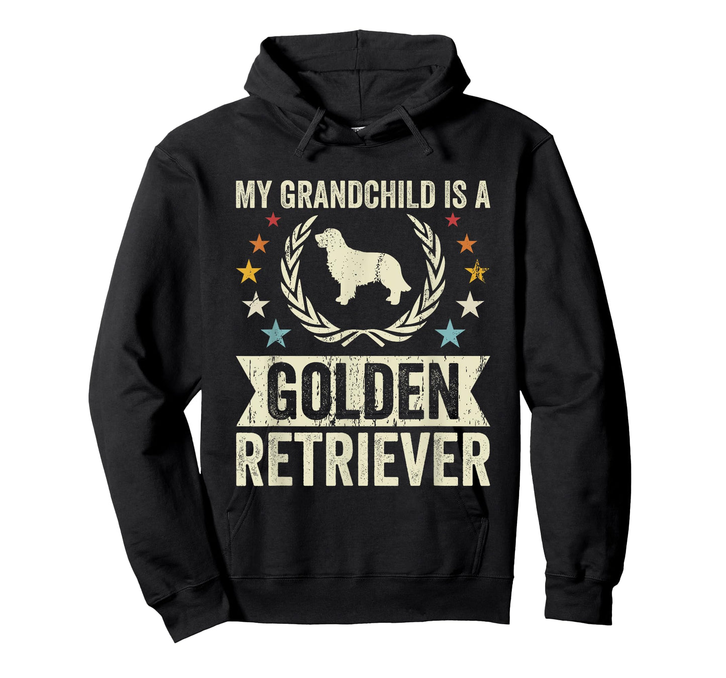 My Grandchild Is A Dog - Grandpa & Grandma Golden Retriever T-Shirt
