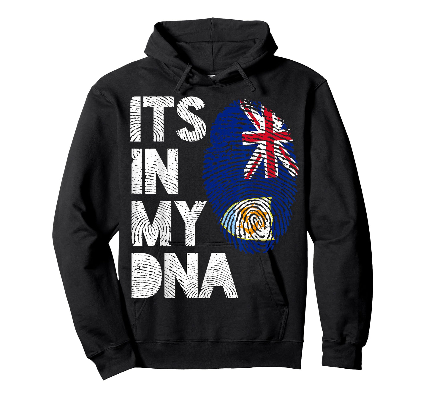 It's in my DNA Anguilla Flag Pride Fingerprint T-Shirt