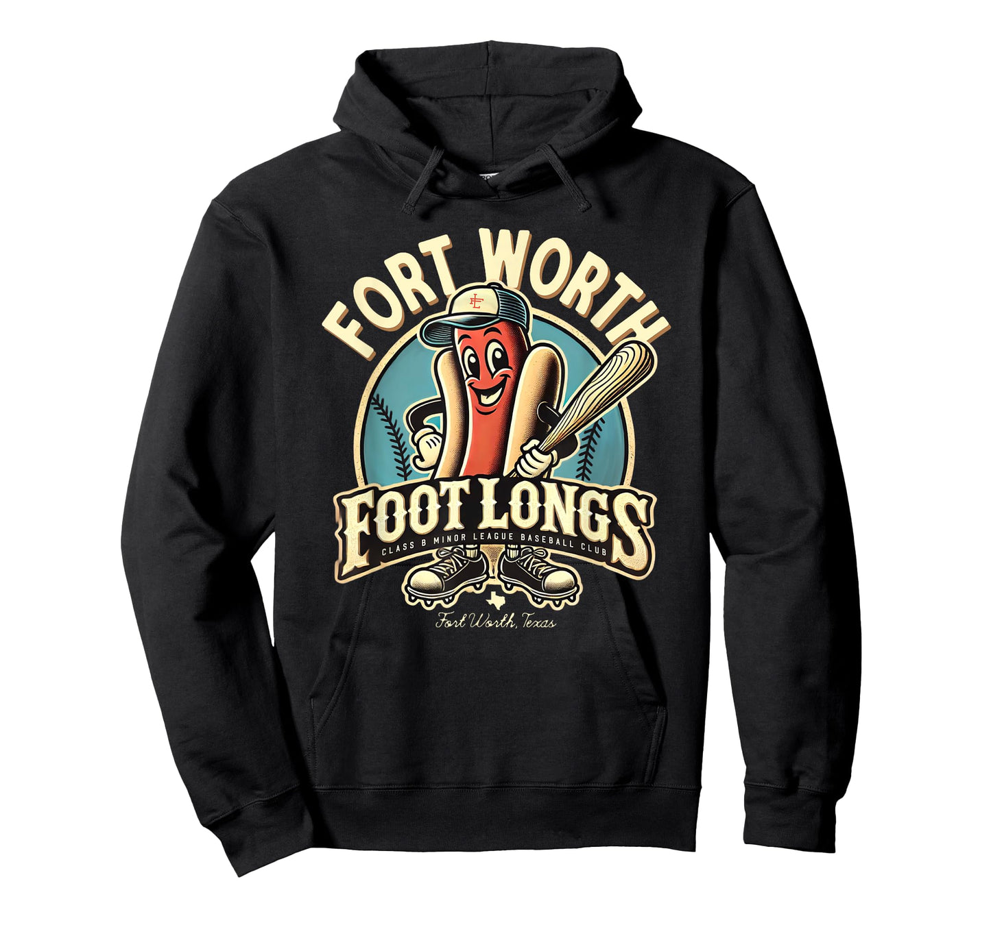 Minor League Baseball Fort Worth Foot Longs Funny Hotdog Men Women Kids T-Shirt