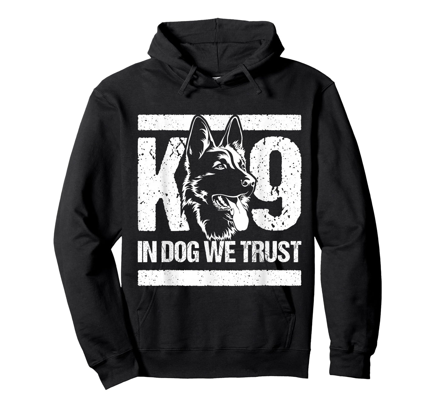 K-9 in Dogs We Trust - Blue Line K9 Dog Unit Police Officer T-Shirt