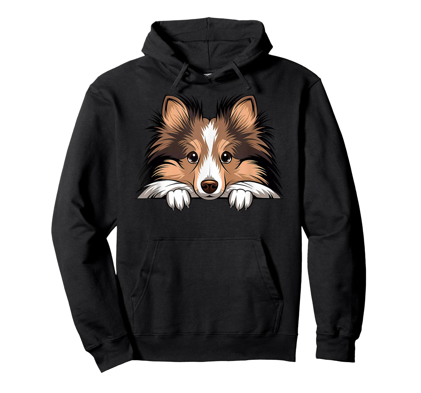 Shetland Sheepdog Cute Peeking Puppy Funny Sheltie Dog Lover T-Shirt