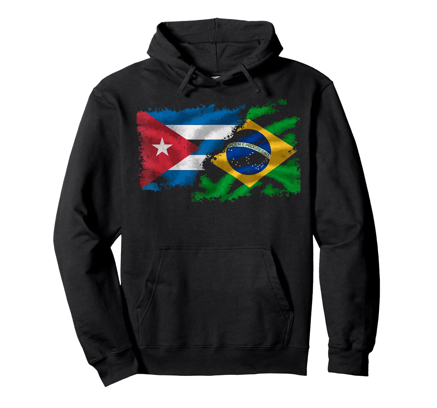 Half Cuban Half Brazilian Cuba Flag Country Brazil T-Shirt