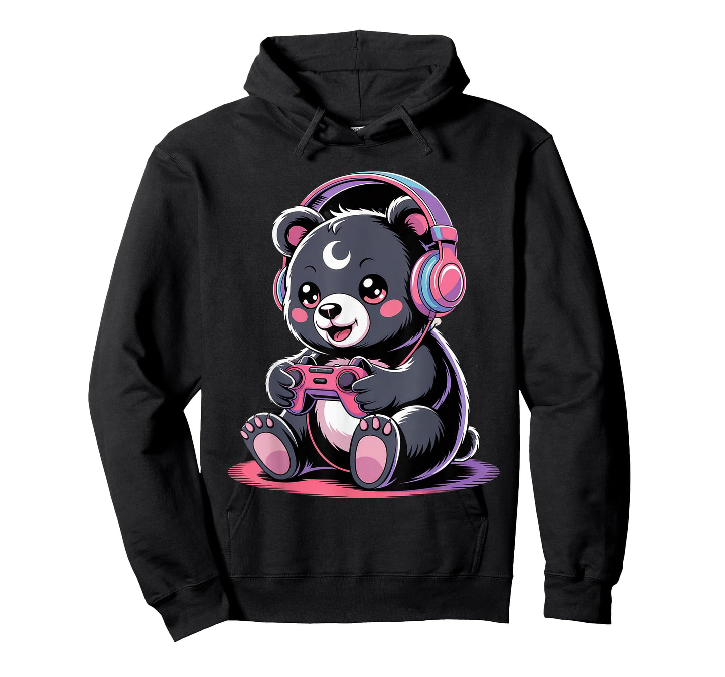 Gamer Bear Video Game Kawaii Goth Girl Clothes Pink Goth T-Shirt