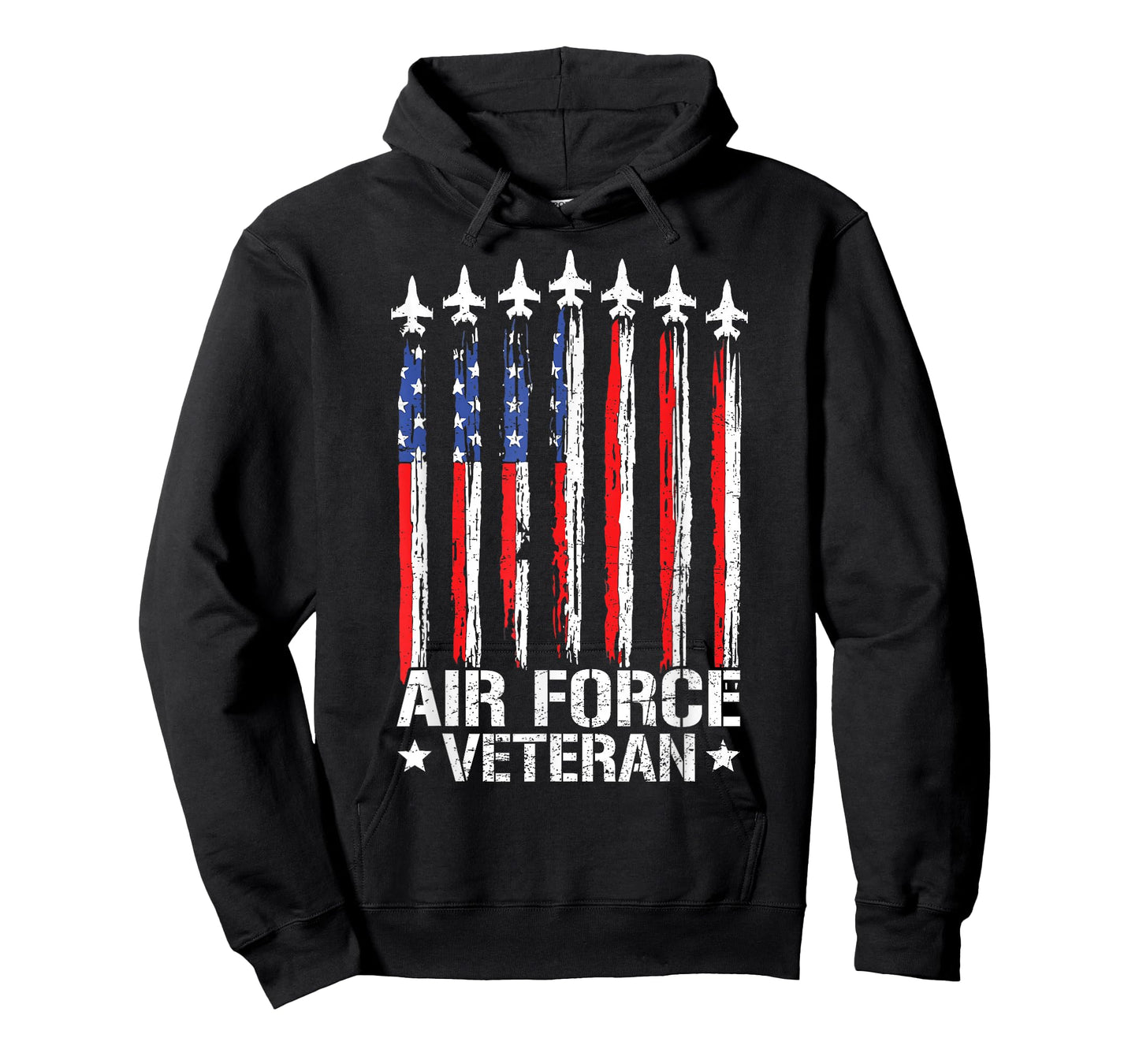 Patriotic US Air Force Veteran Flag USA American USAF Vet T-Shirt