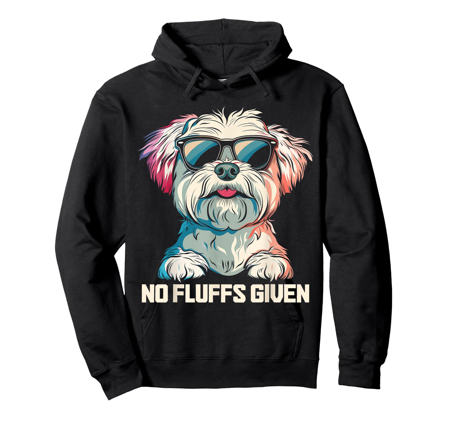 No Fluffs Given Shih Tzu Dog Dad Mom Funny Men Women Kids T-Shirt