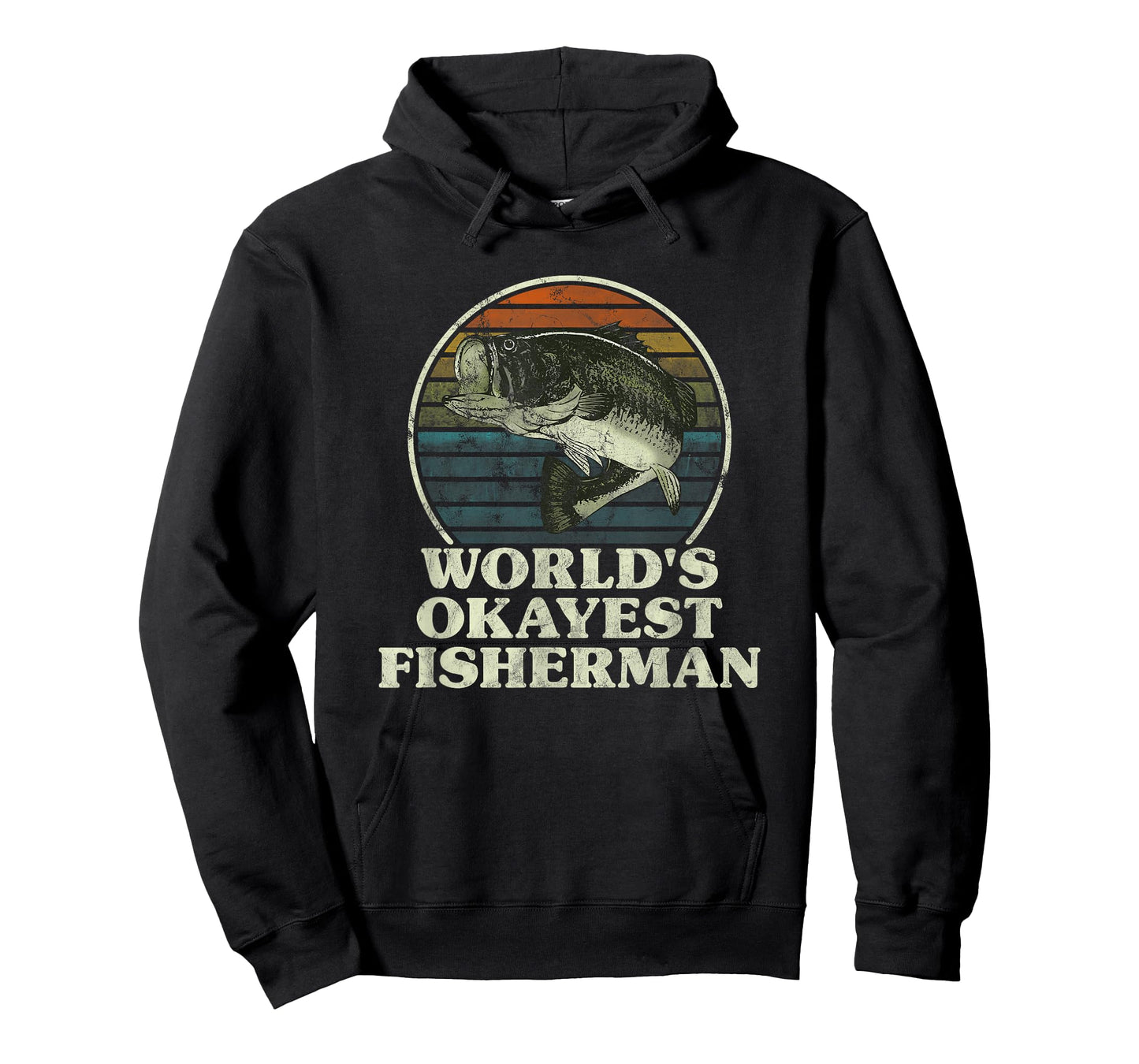 World's Okayest Fisherman Funny Novelty Fishing Gift T-Shirt