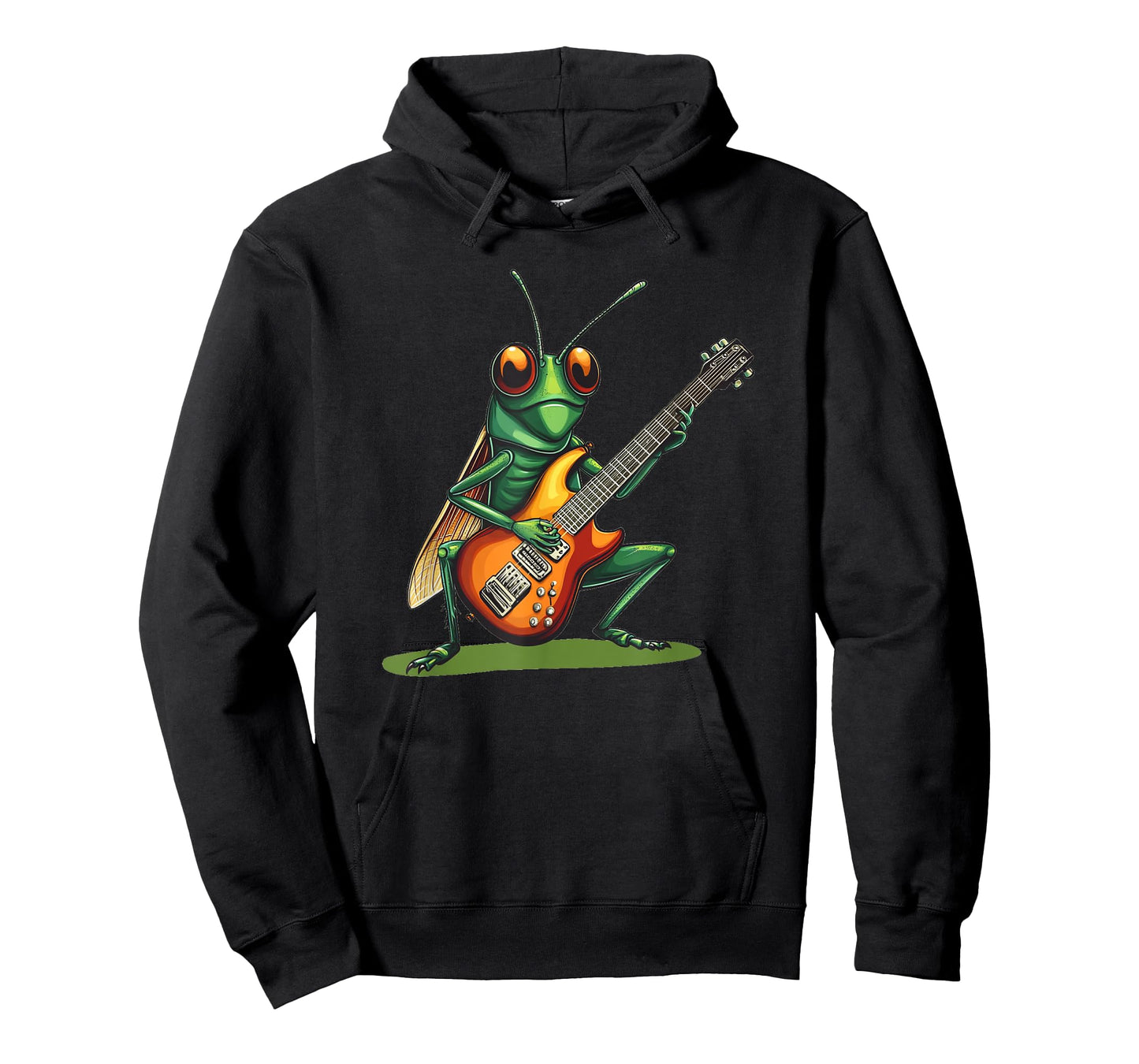 Rocking Insect Costume for Electric Guitar and Grasshopper T-Shirt