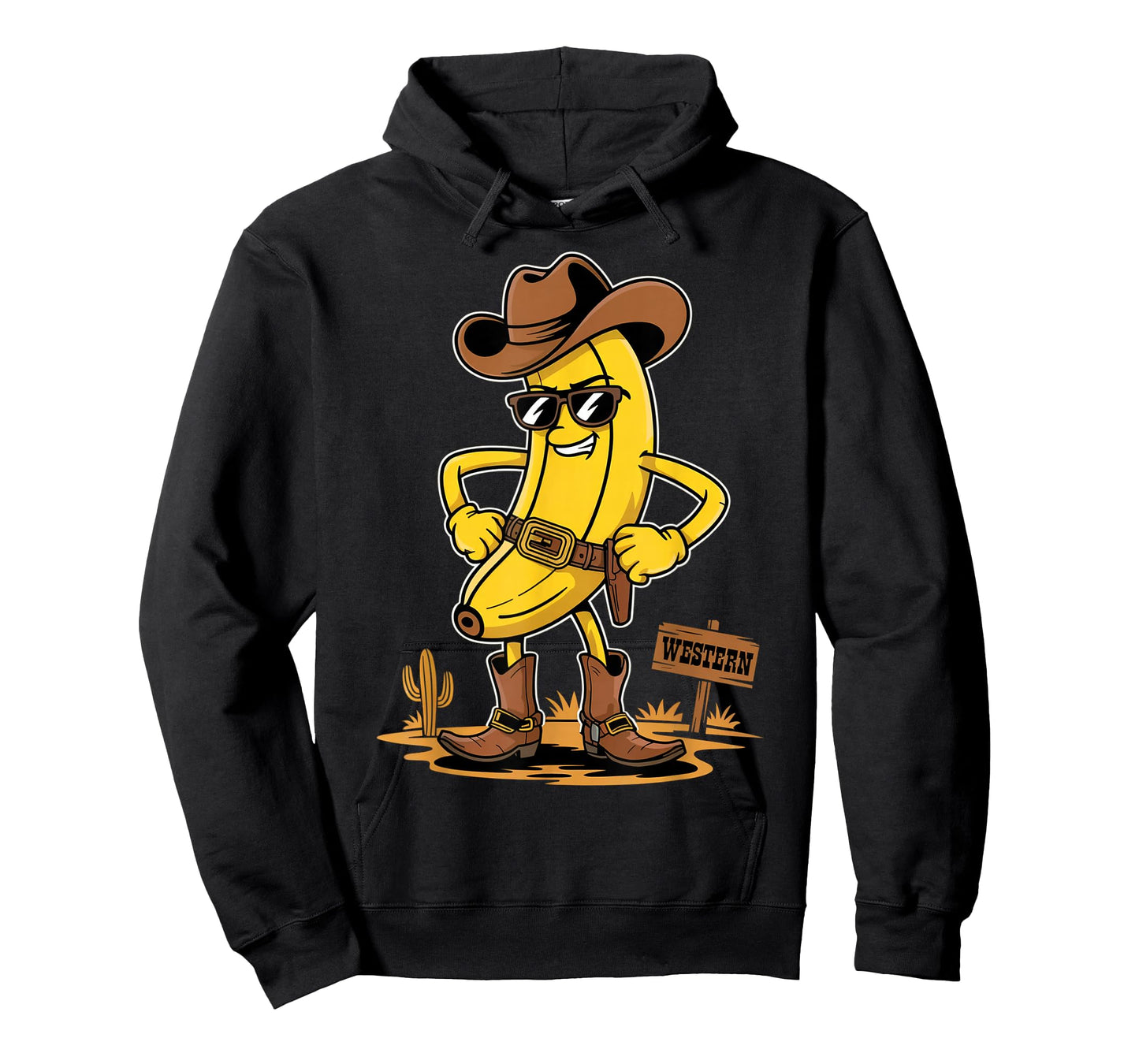 Banana Cowboy Funny Western Country Novelty Banana T-Shirt