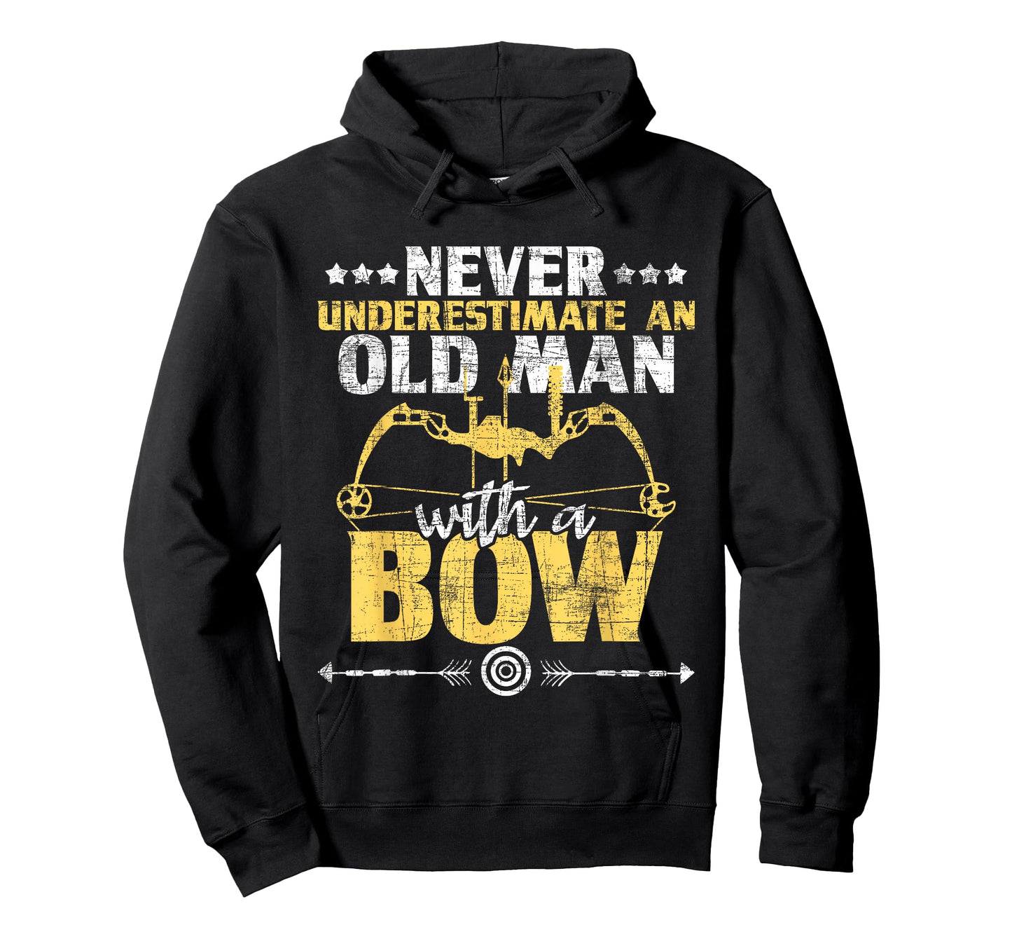 Never Underestimate an Old Man with A Bow - Archery Archer T-Shirt
