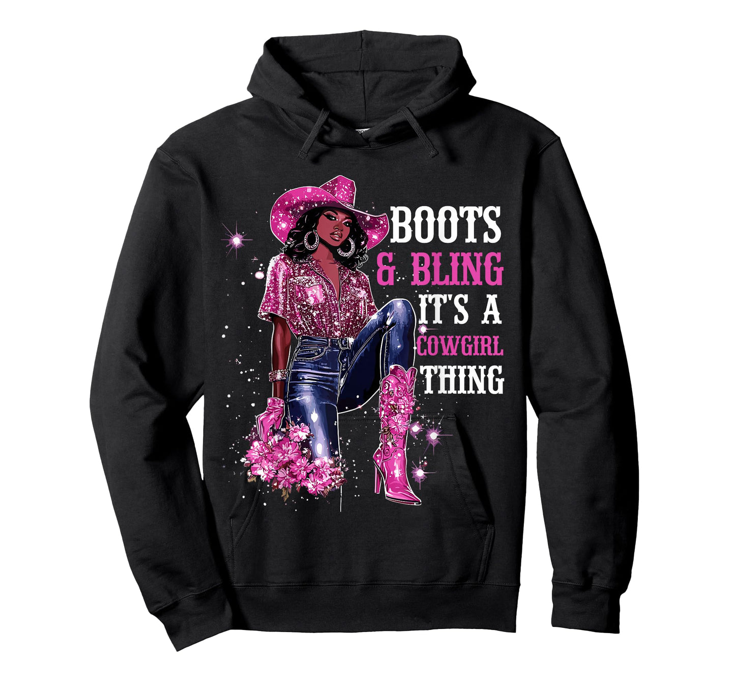 Boots and Bling it's Cowgirl Thing,Black History Month Pride T-Shirt