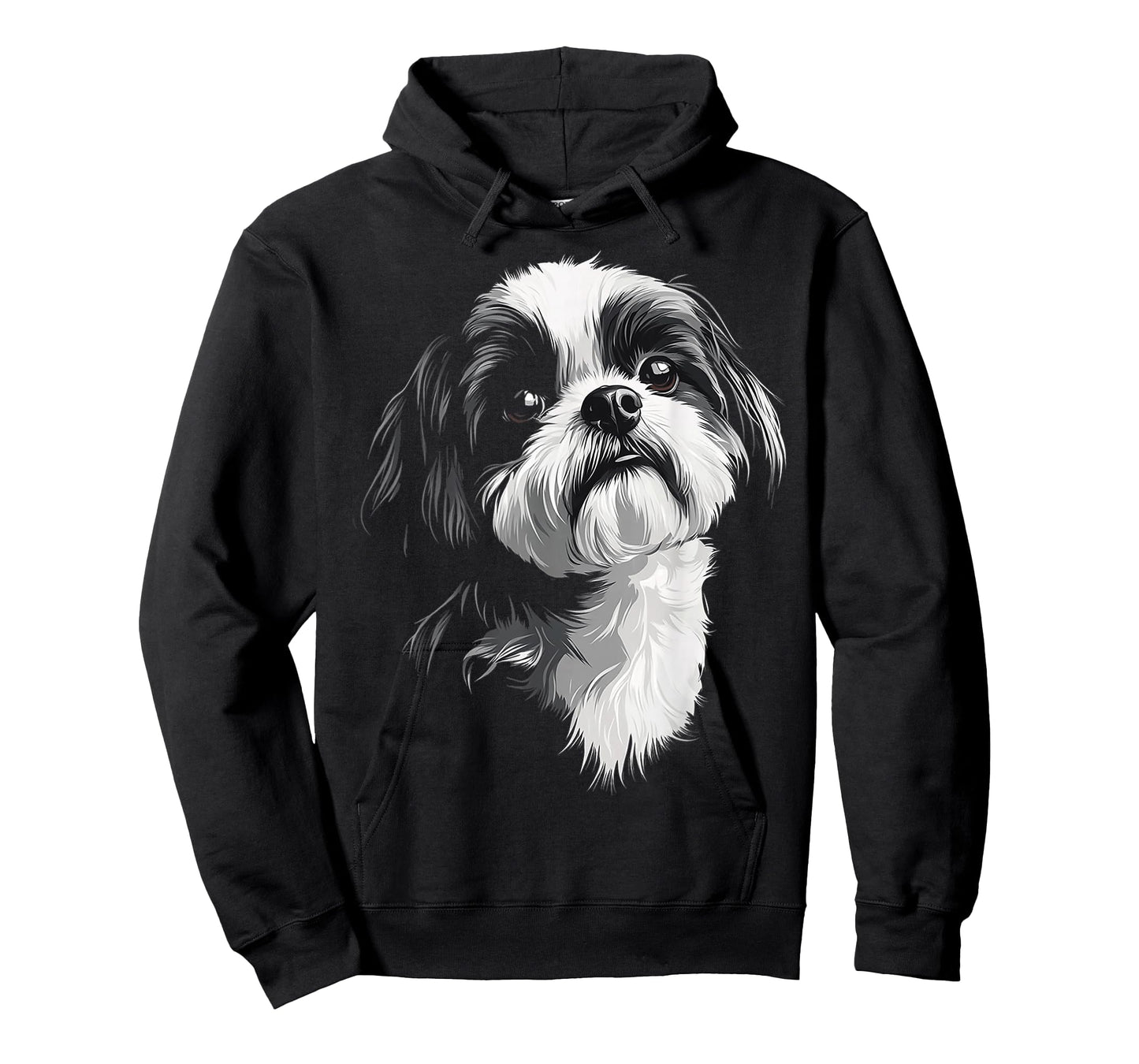 Shih Tzu Dog Motif Pet Illustration Shih Tzu T-Shirt