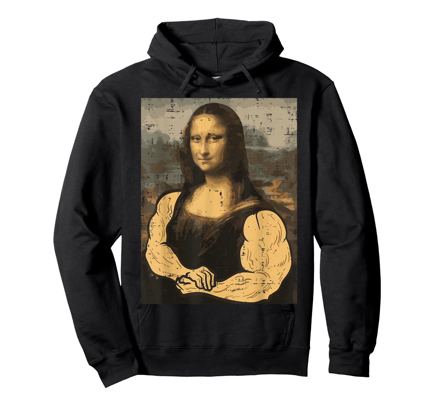 Gym Mona Lisa Muscle Fun Workout Fitness Bodybuilding Women T-Shirt