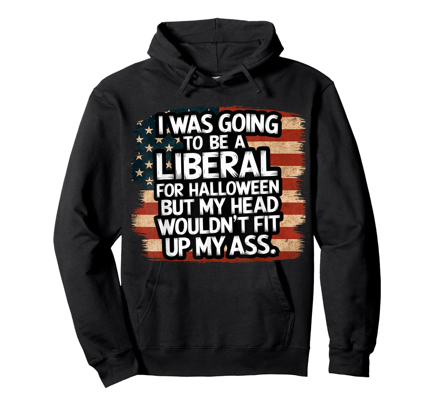 I Was Going To Be A Liberal For Halloween Funny USA Flag T-Shirt