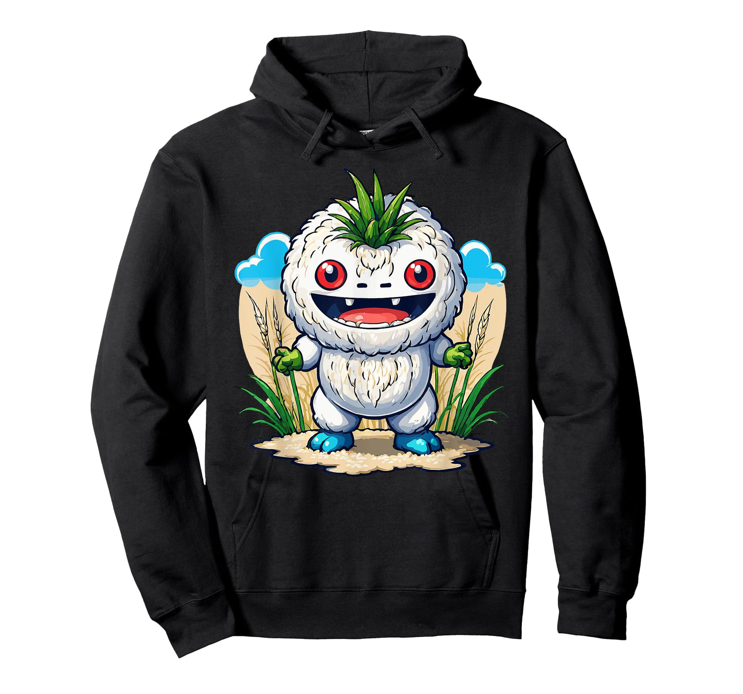 Japanese Food Anime Kawaii Rice Monster T-Shirt
