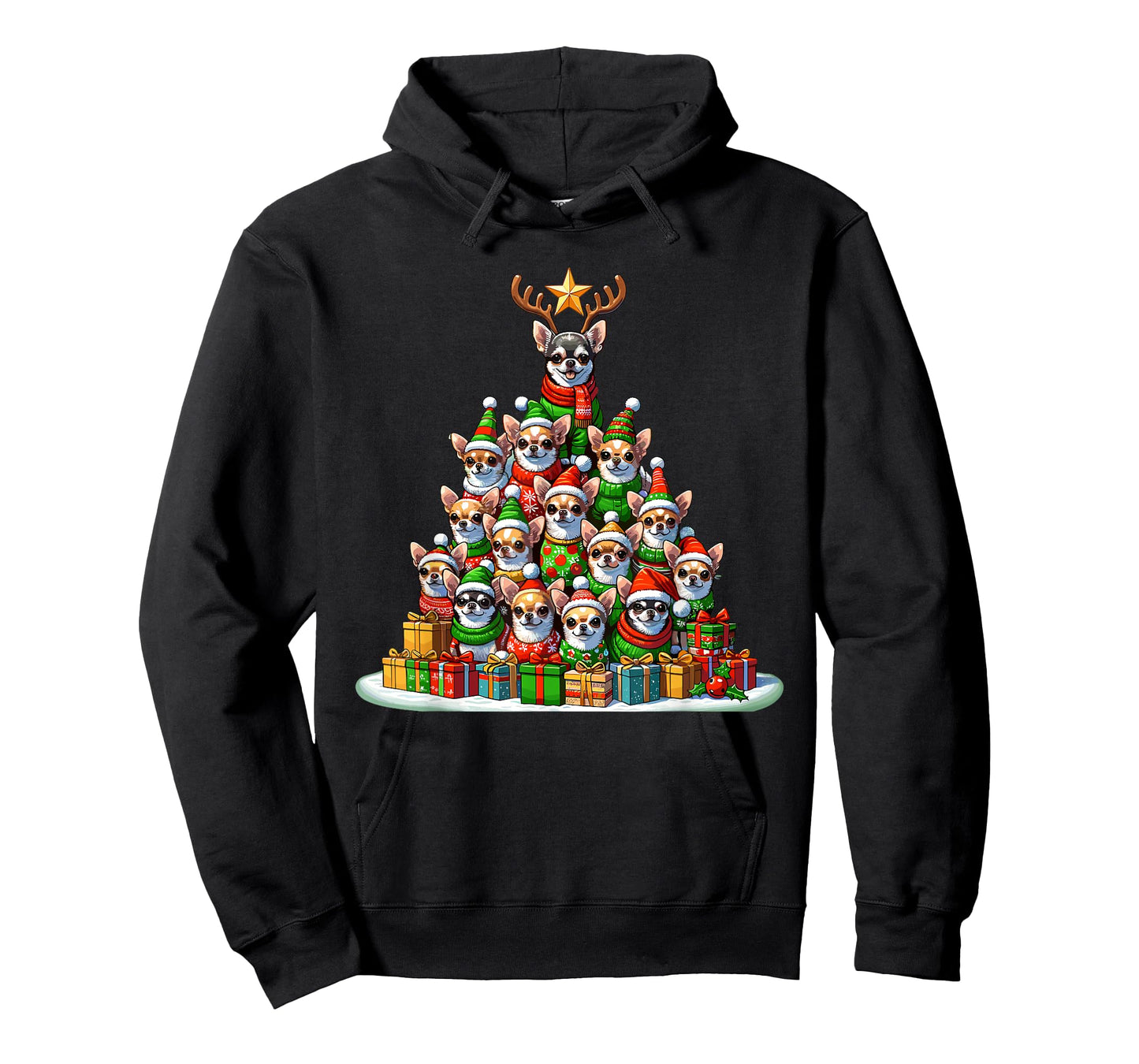 Christmas Tree Chihuahua Chihuahuas Chi T-Shirt