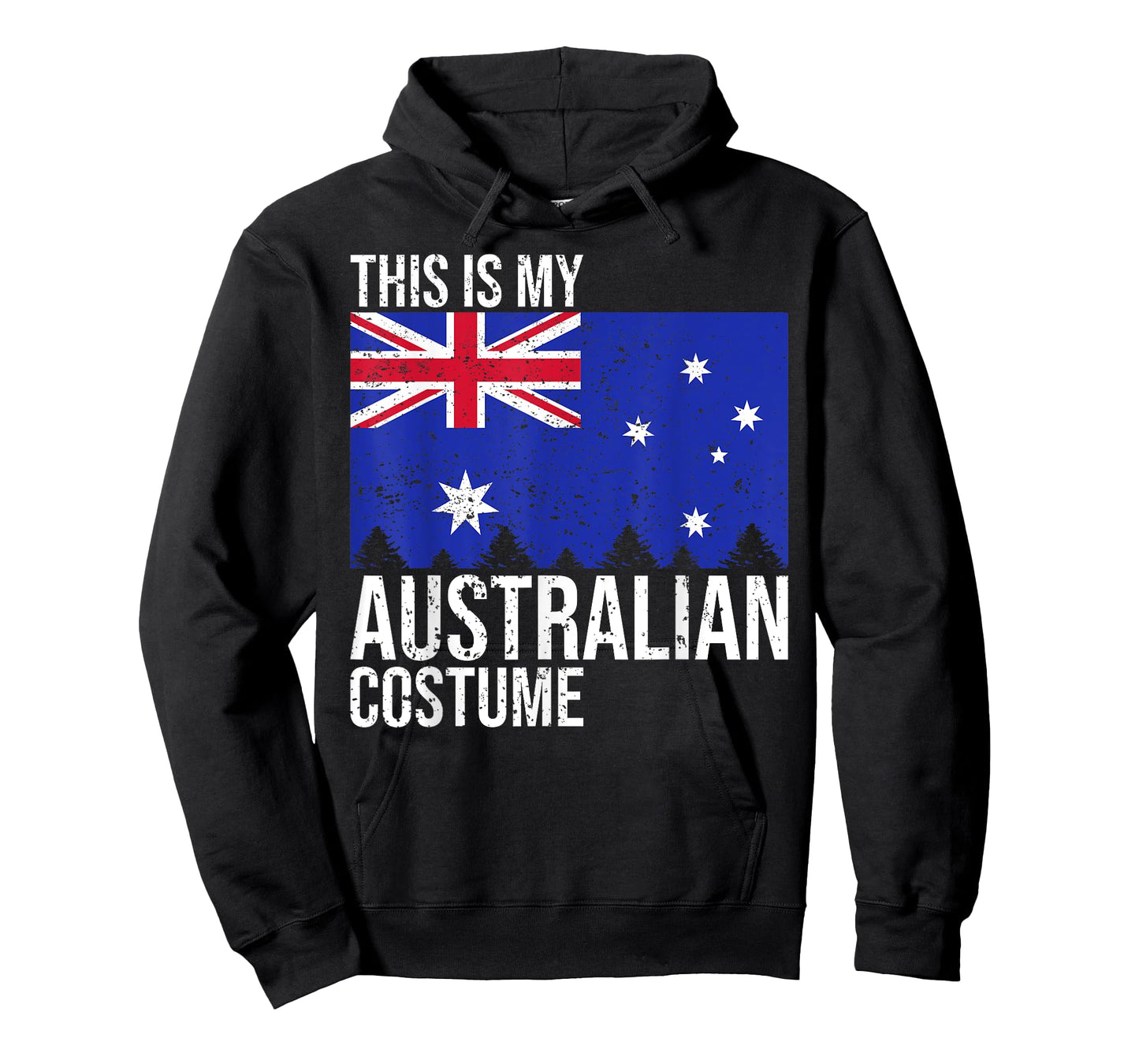 Vintage This Is My Australian Flag Costume for Halloween T-Shirt