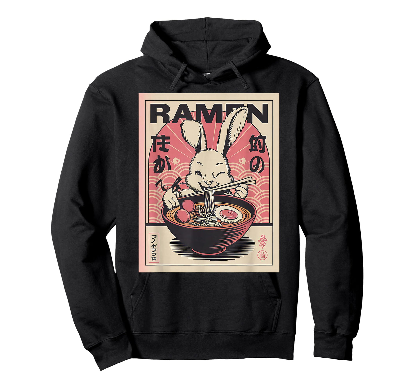 Anime Rabbit Manga Kawaii Otaku Neko Japanese Ramen Rabbit T-Shirt