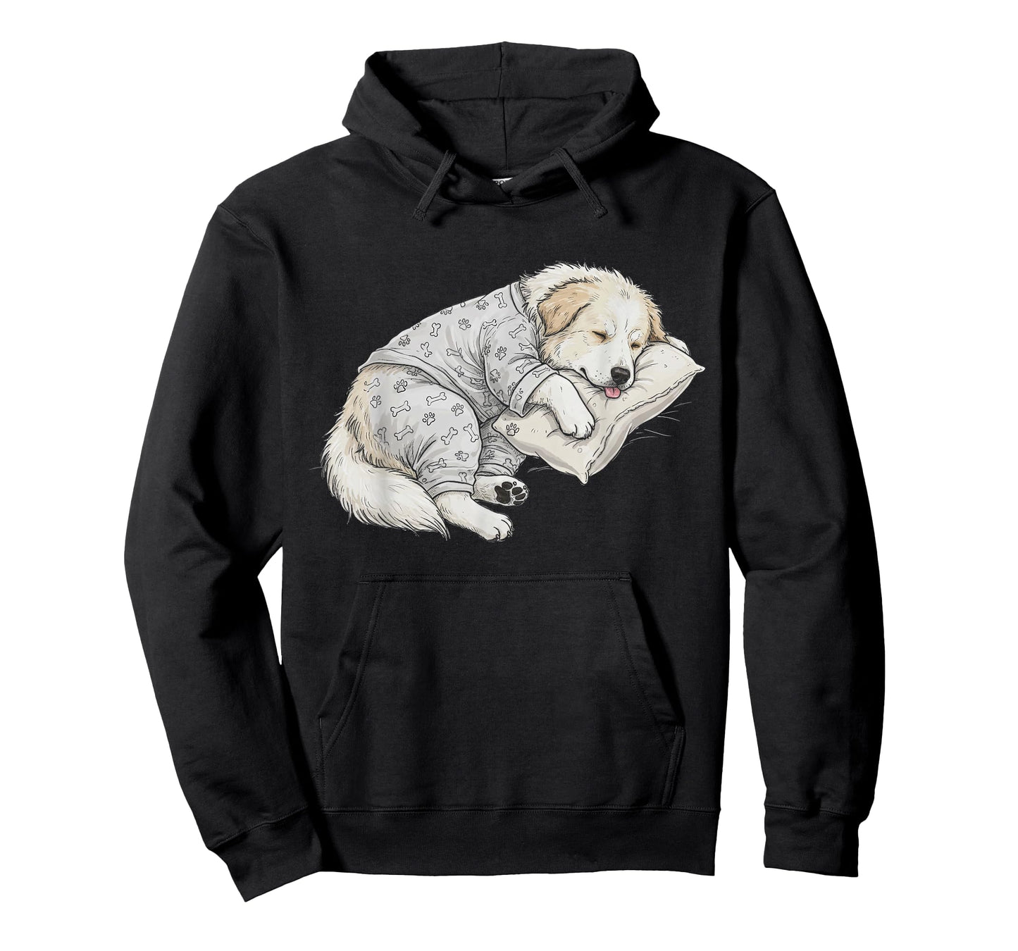 Funny Sleepy Great Pyrenees Pajama Men Women Kids T-Shirt