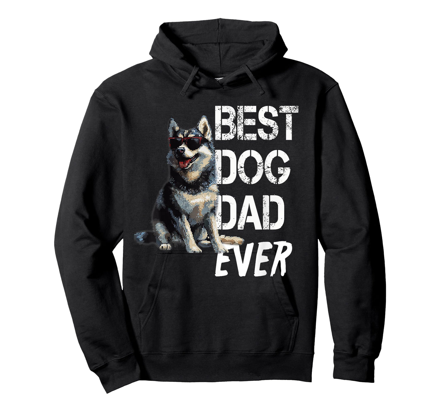 Mens Husky Dog Lover Vintage Best Husky Dad Father's Day T-Shirt