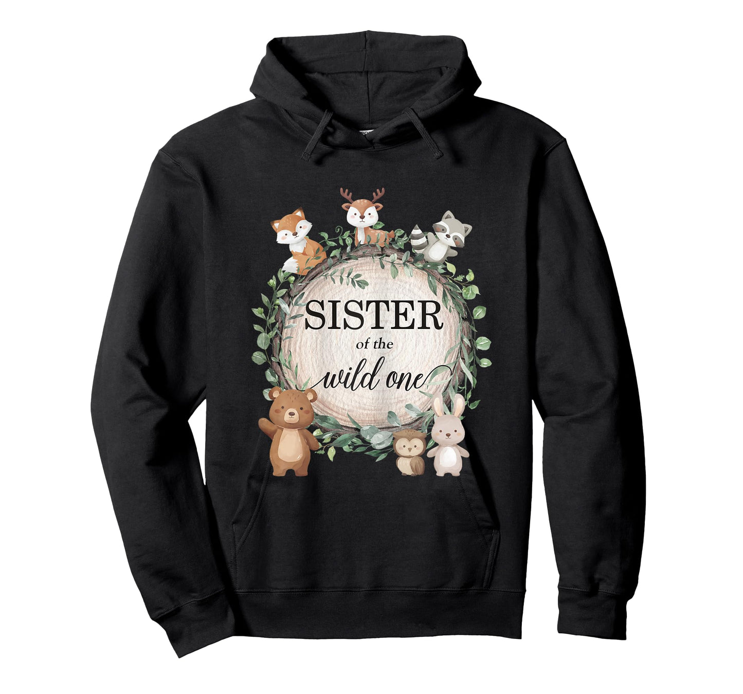 Sister of the Wild One Woodland Forest Animals 1st Birthday T-Shirt