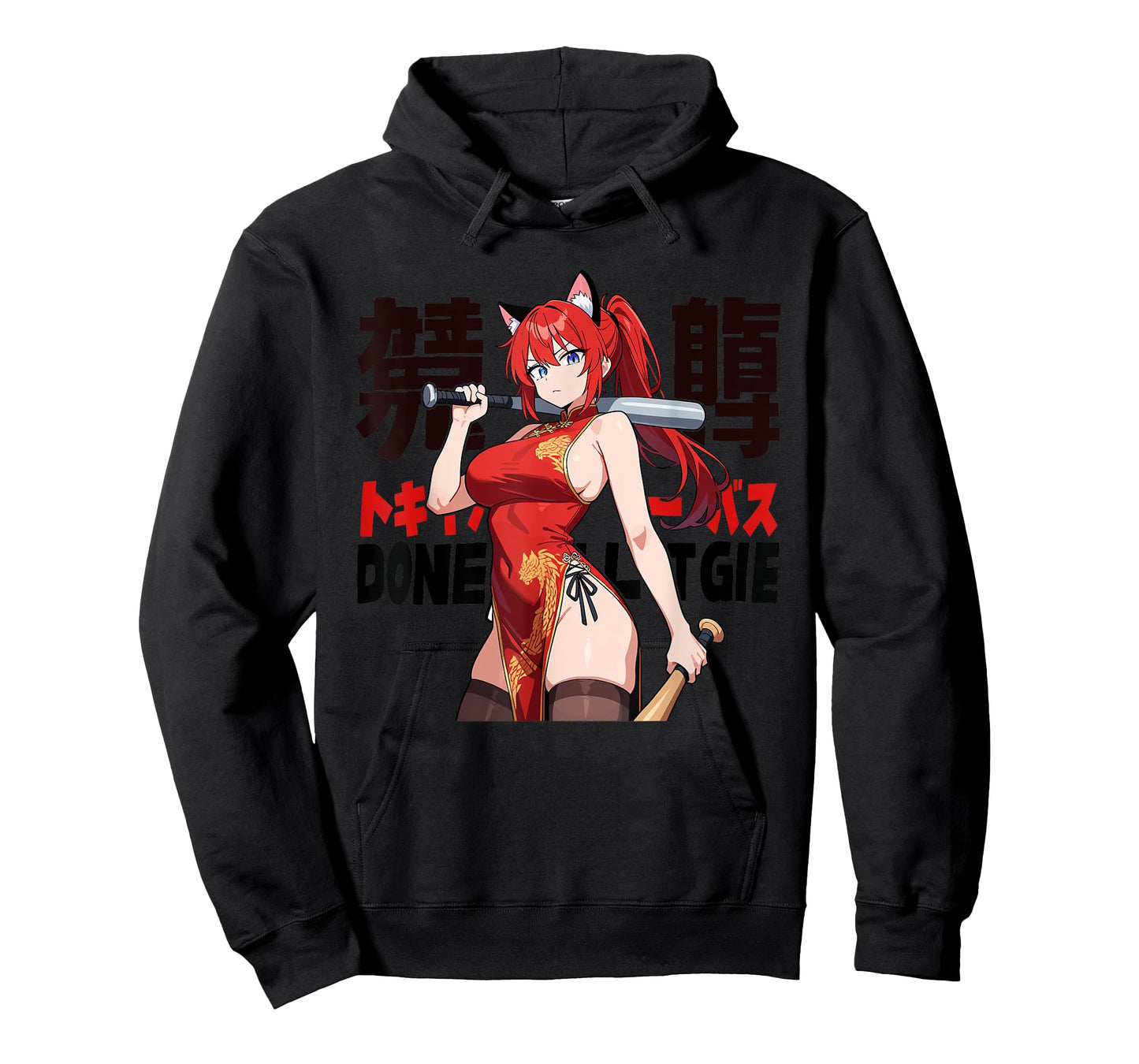 Waifu Sexy Anime Girl Hot Neko Cat Girl Japanese Style T-Shirt