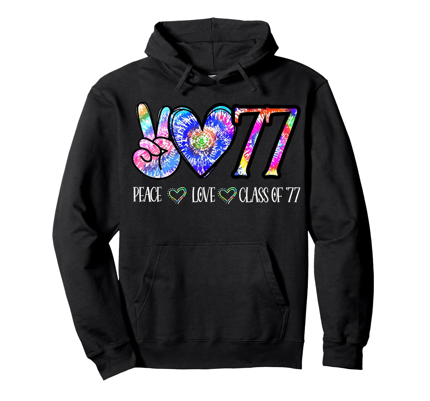 Class Of 77 1977 50th Class Reunion Tie Dye Graduation Items T-Shirt