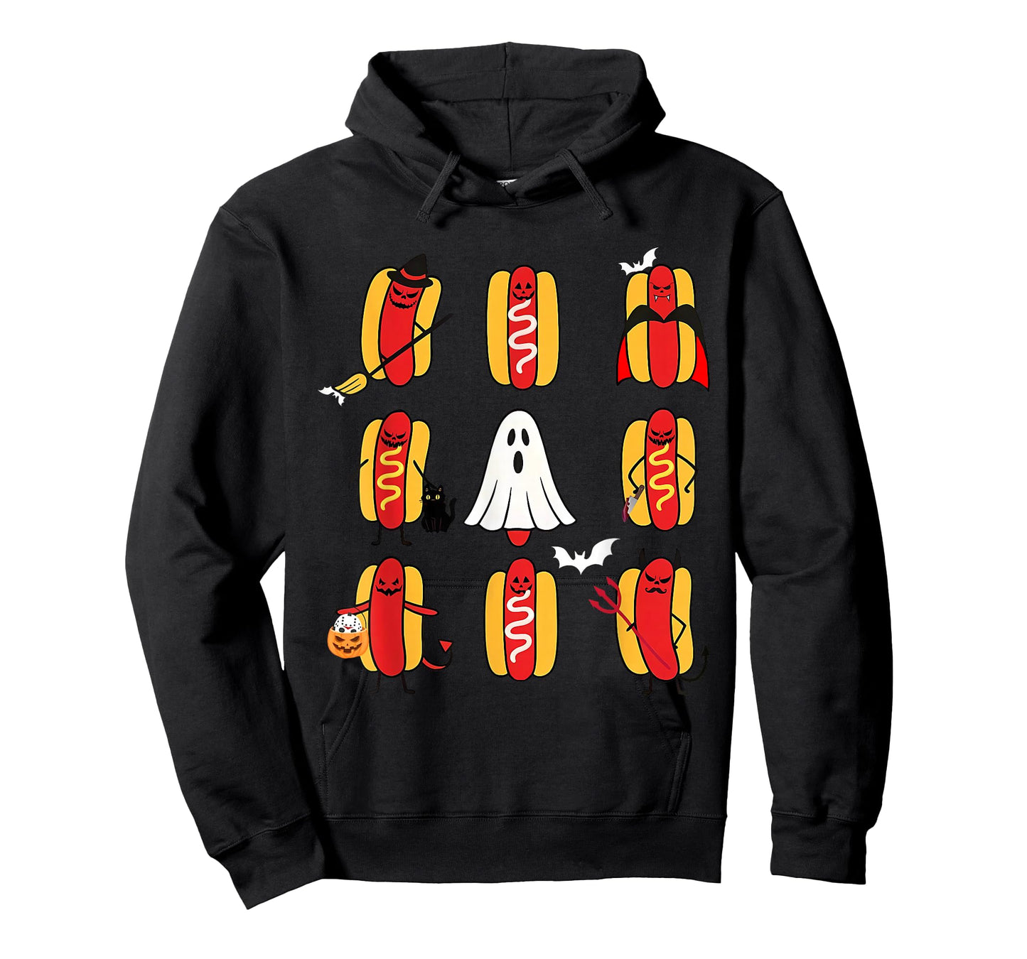 Cute Funny Halloweiners Hot Dog Ghosts Halloween Costume T-Shirt