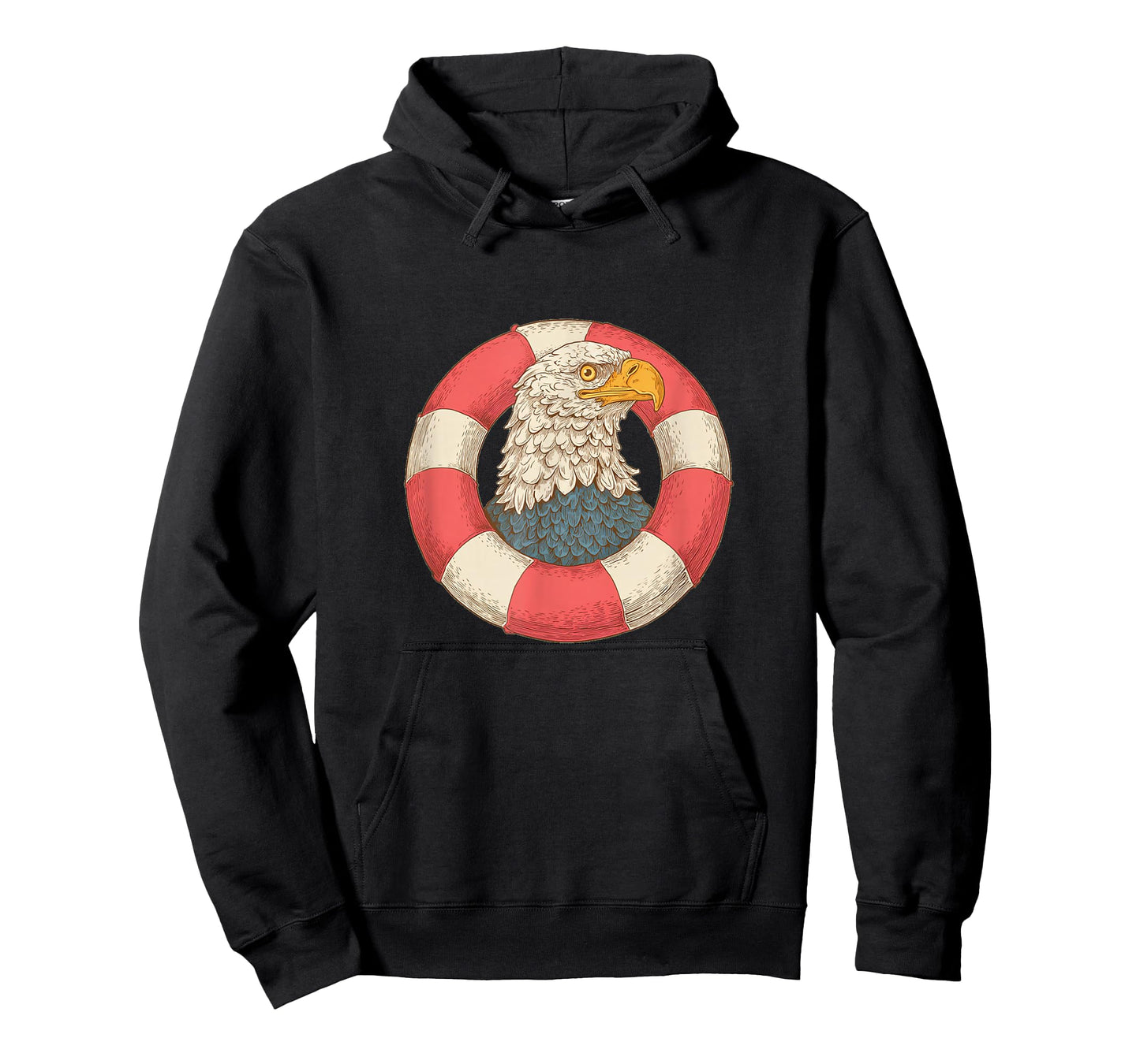 Funny Holiday Costume with Pool Ring and Eagle Look T-Shirt