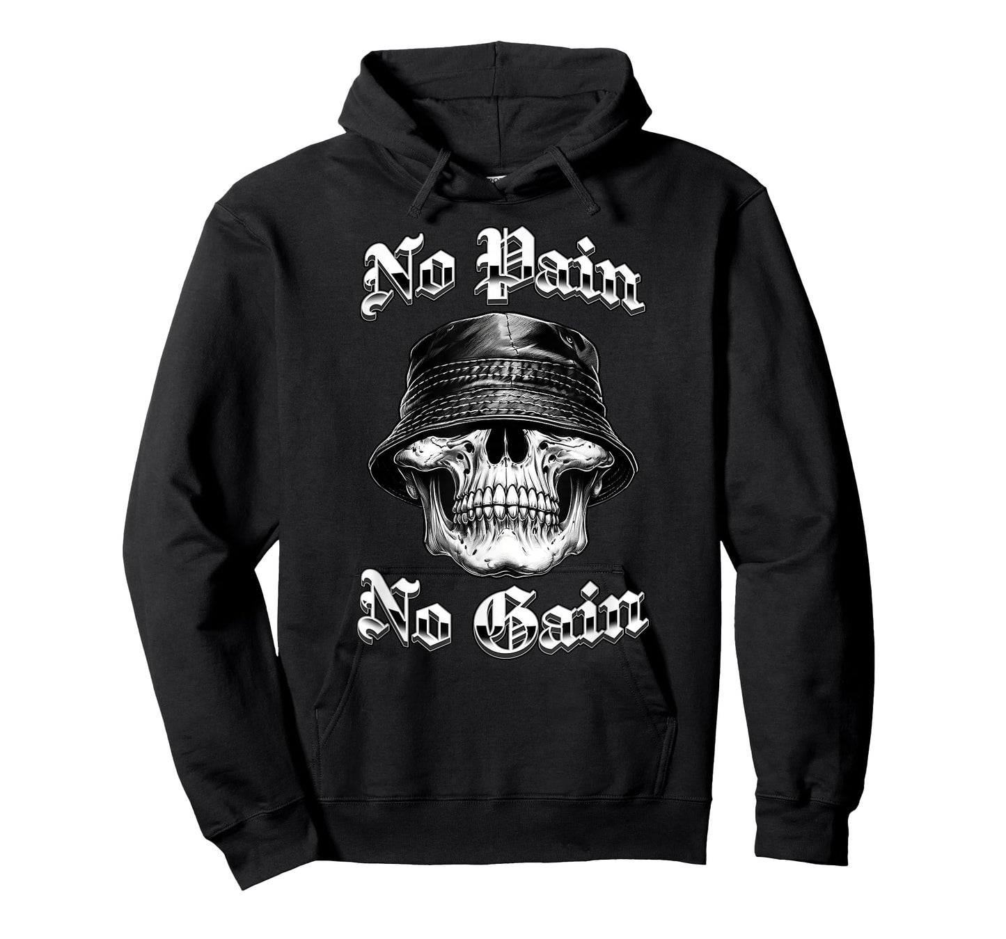 NO Pain NO GAIN Chicano Tattoo Art Skull Home Boy Low Rider T-Shirt