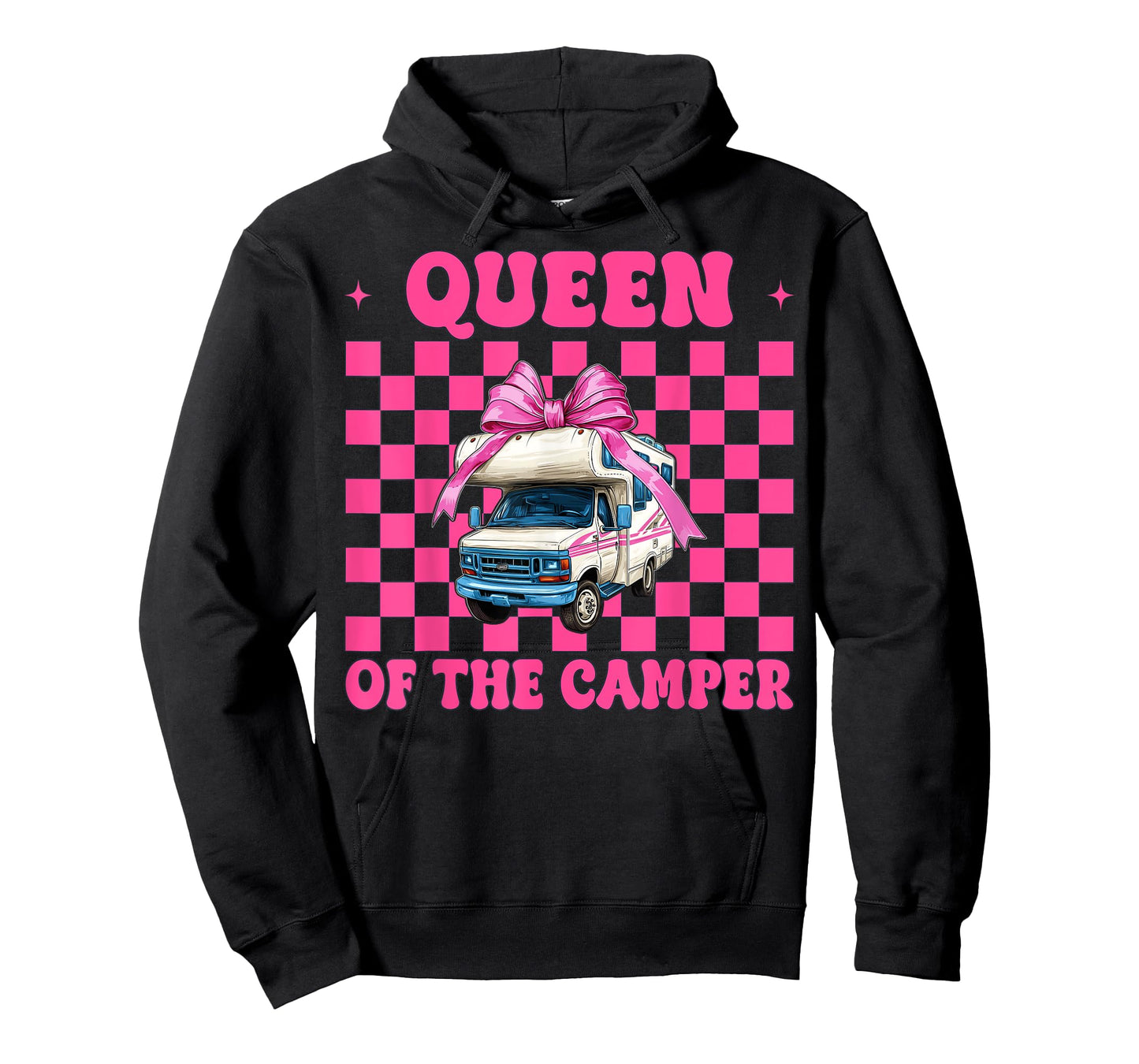 Queen of The Camper RV Camping Camper Motorhome Girl Mom T-Shirt
