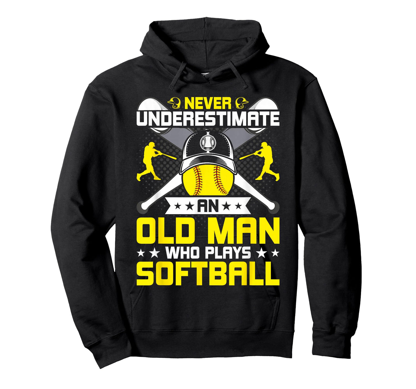 Never Underestimate An Old Man Who Plays Softball T-Shirt