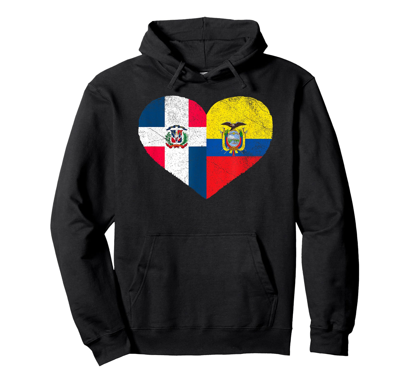 Dominican Ecuadorian Flag Heart Dominican Ecuador T-Shirt